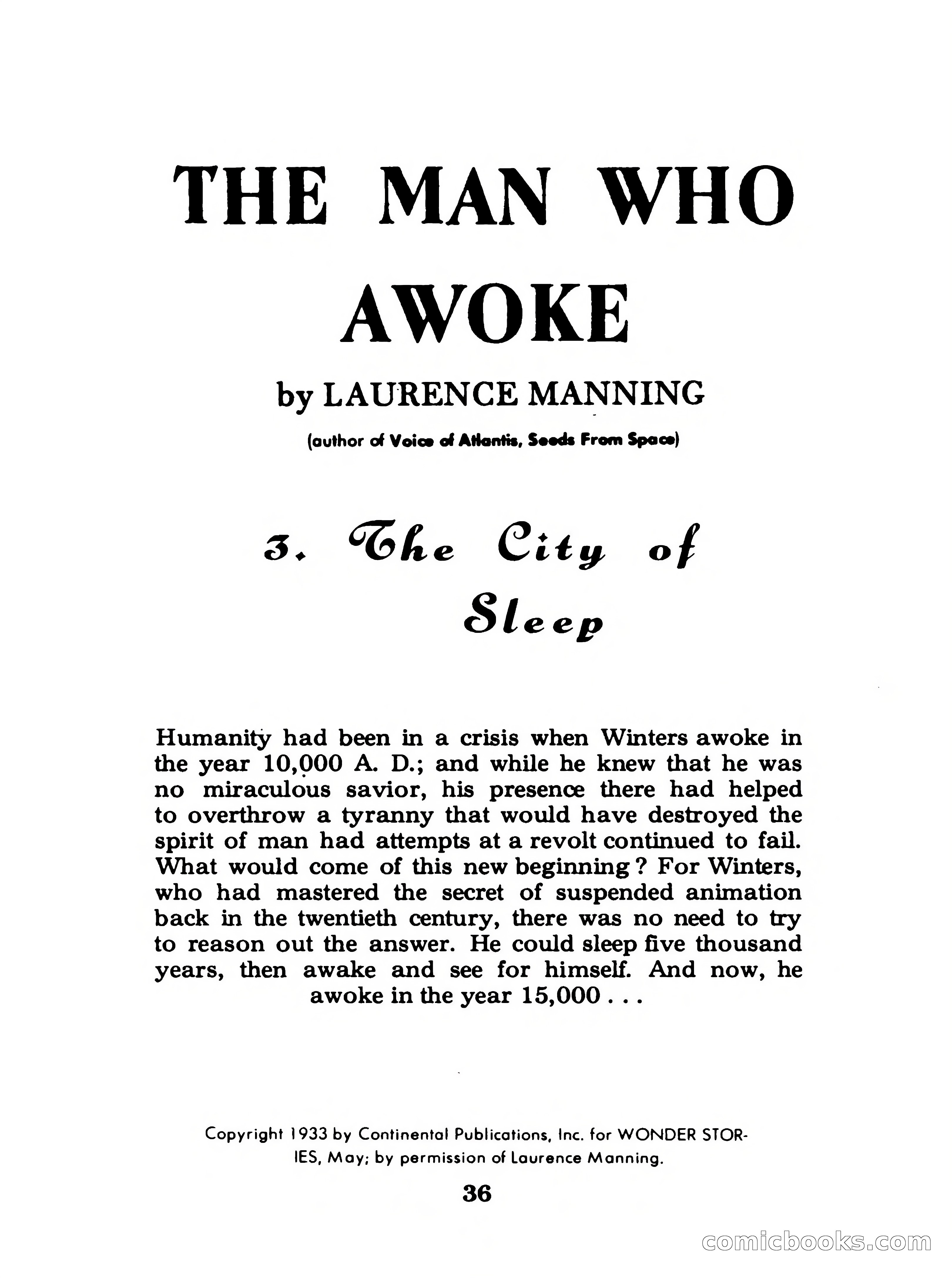 Famous Science Fiction No. 5 — page 36 of 132