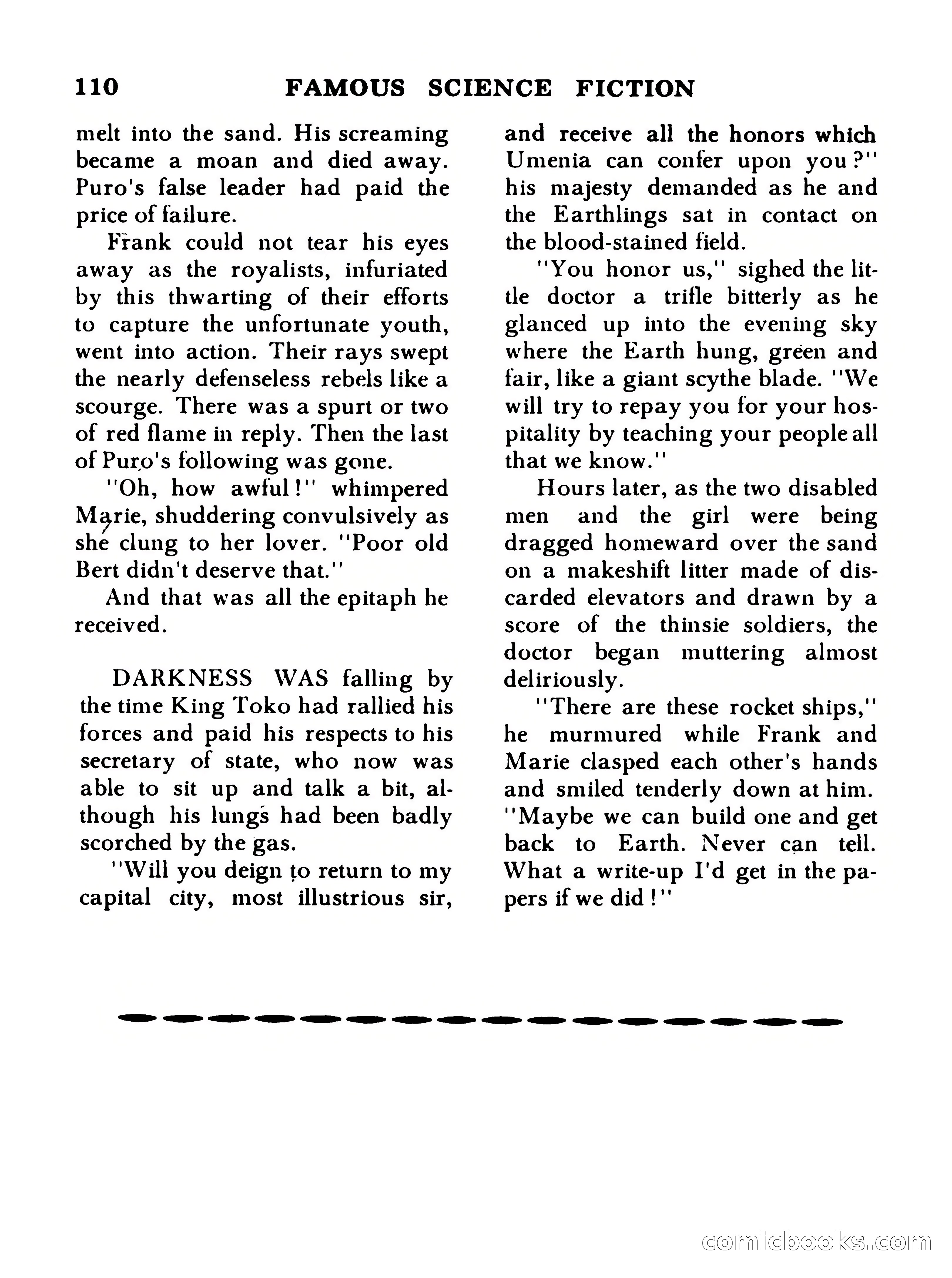 Famous Science Fiction No. 5 — page 110 of 132