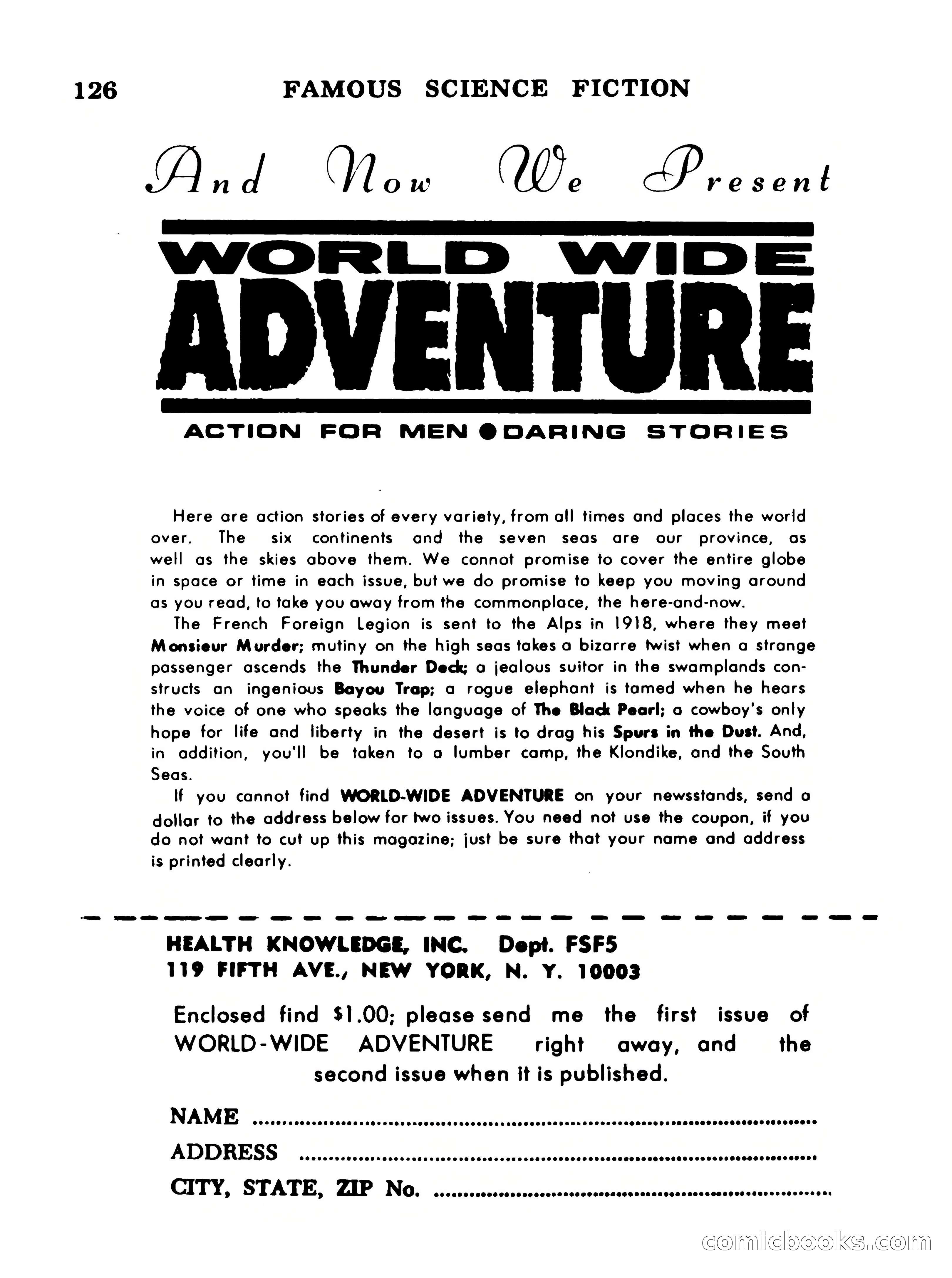 Famous Science Fiction No. 5 — page 126 of 132