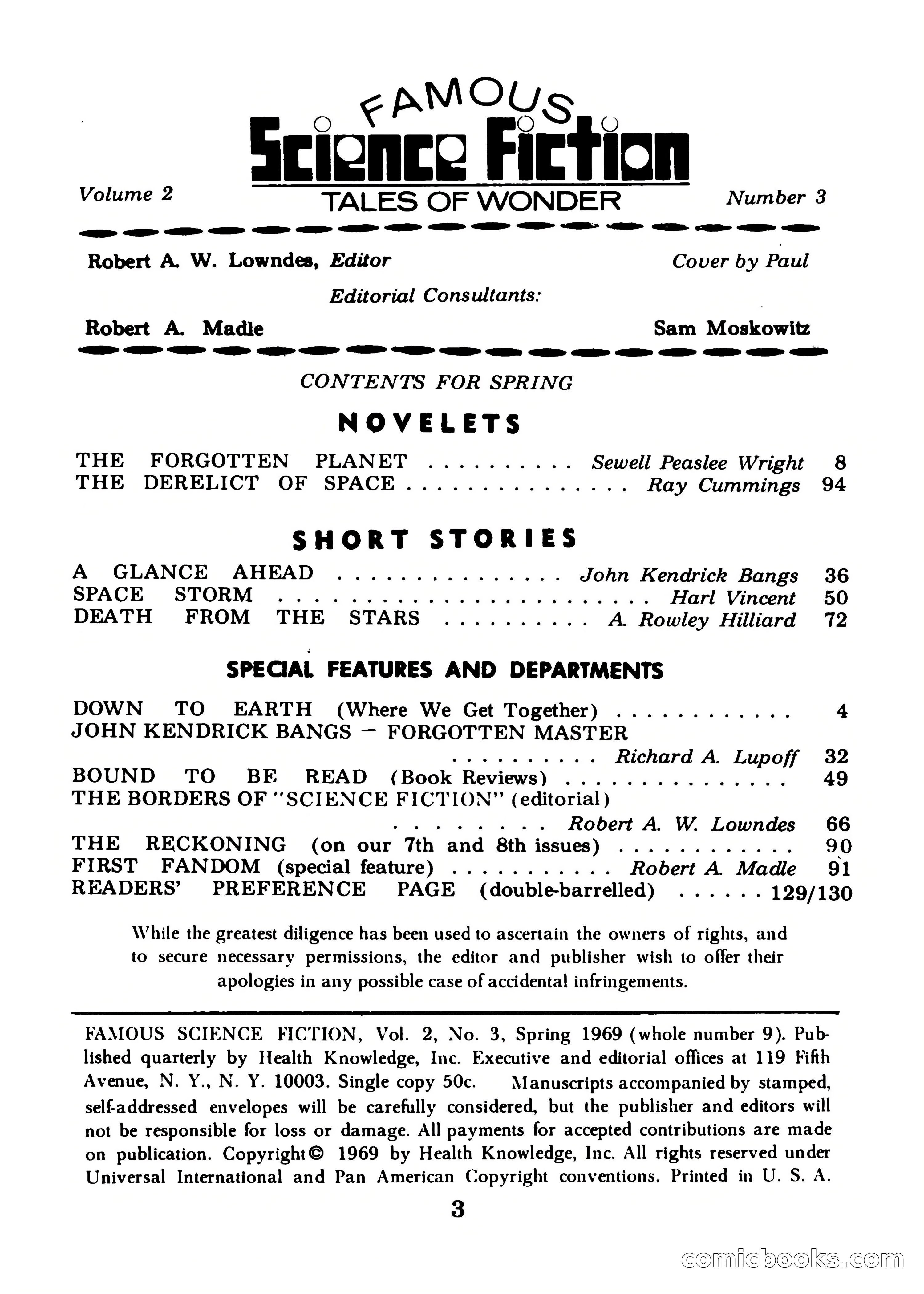 Famous Science Fiction #9 — page 3 of 132