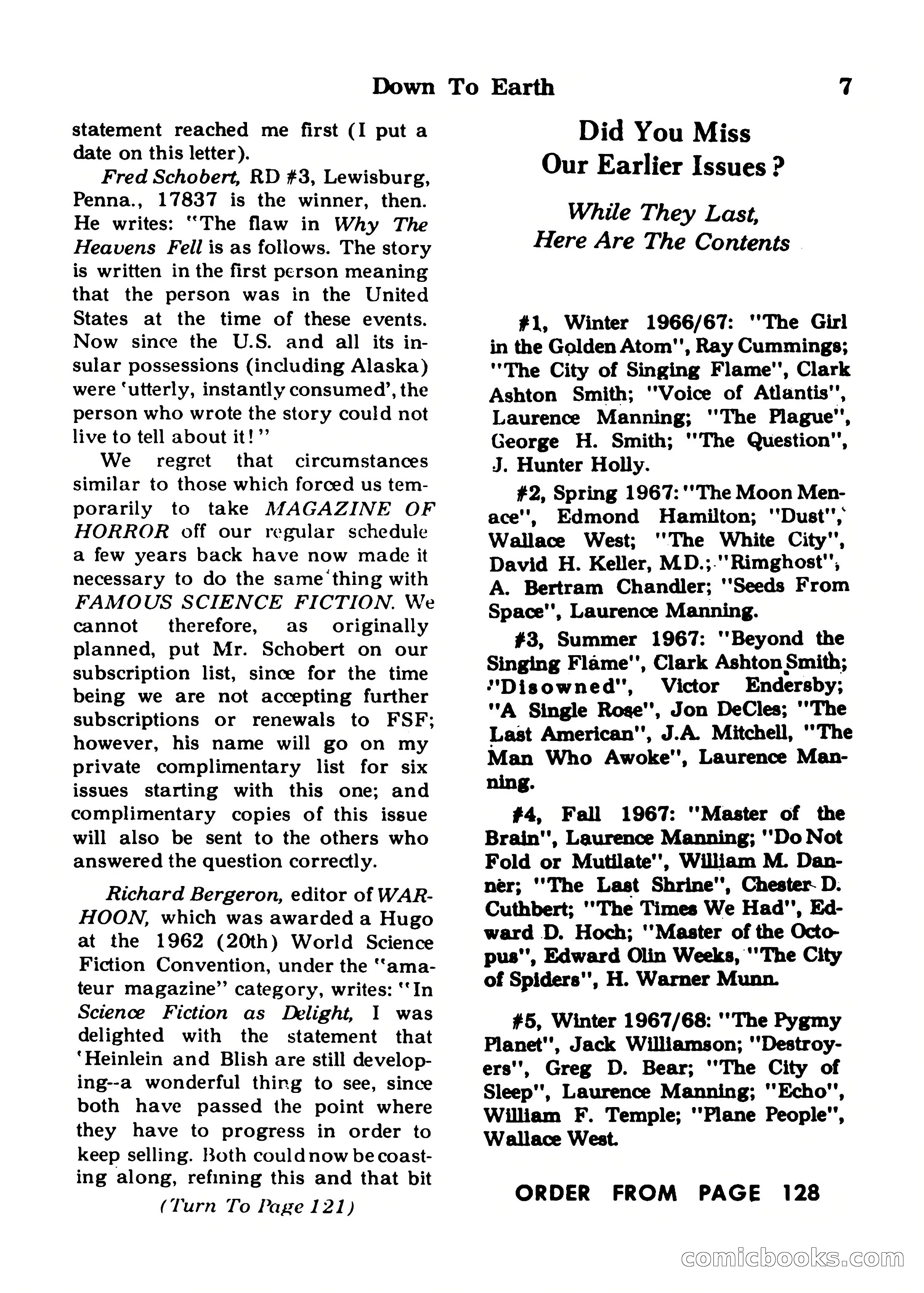 Famous Science Fiction #9 — page 7 of 132