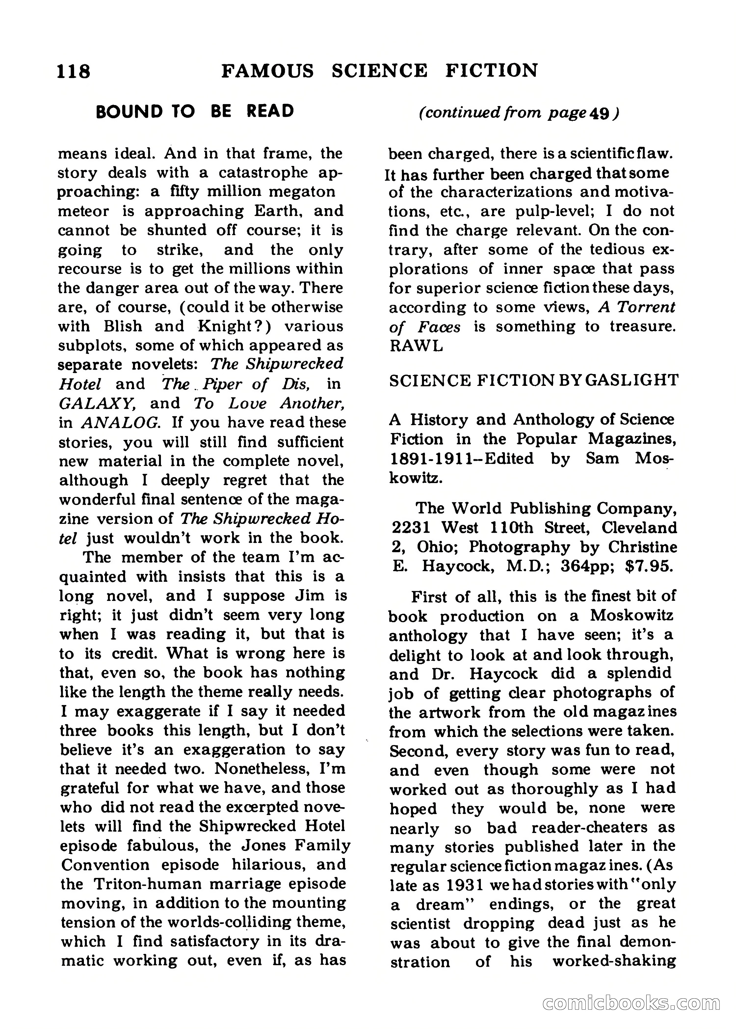 Famous Science Fiction #9 — page 118 of 132