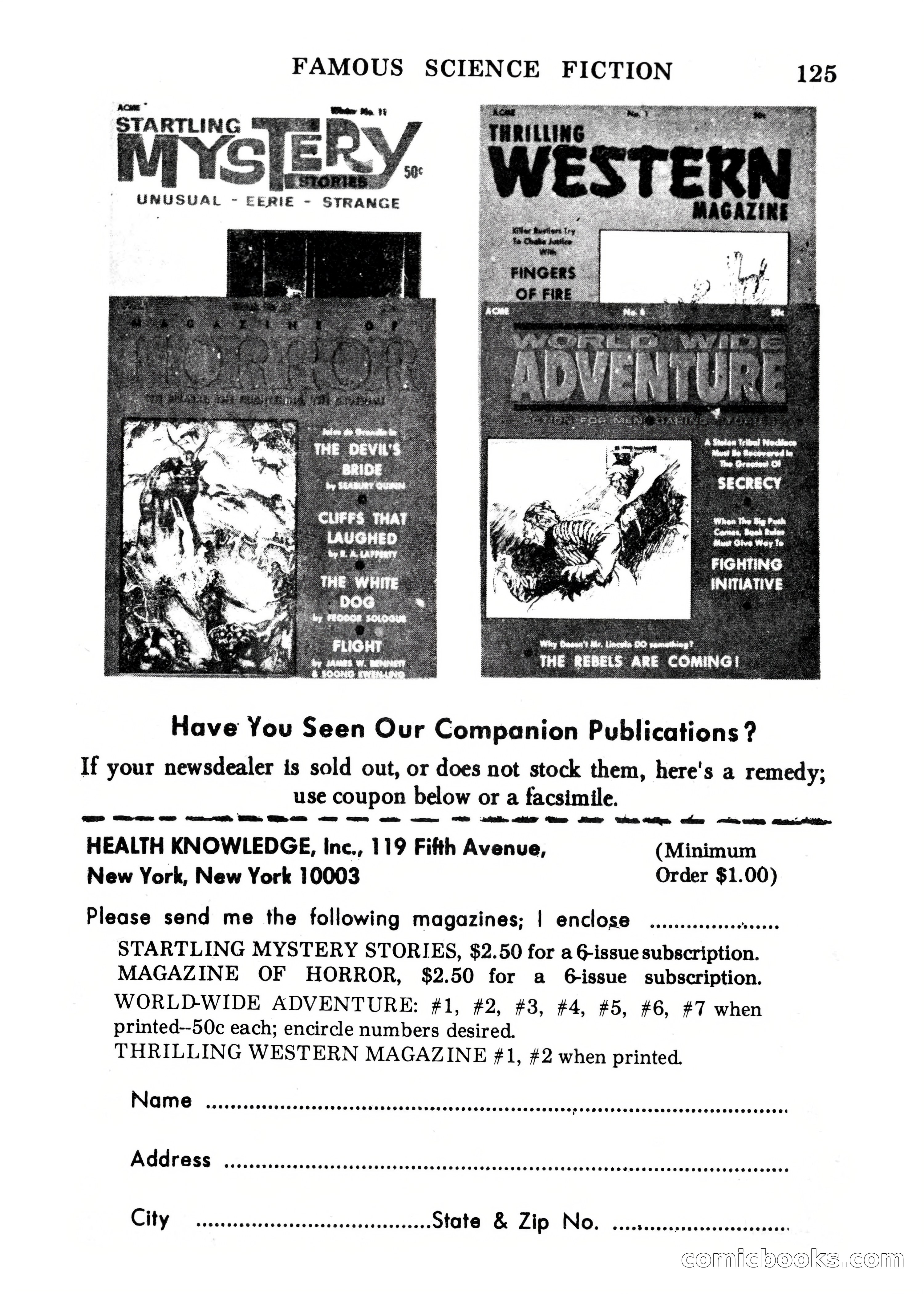 Famous Science Fiction #9 — page 125 of 132