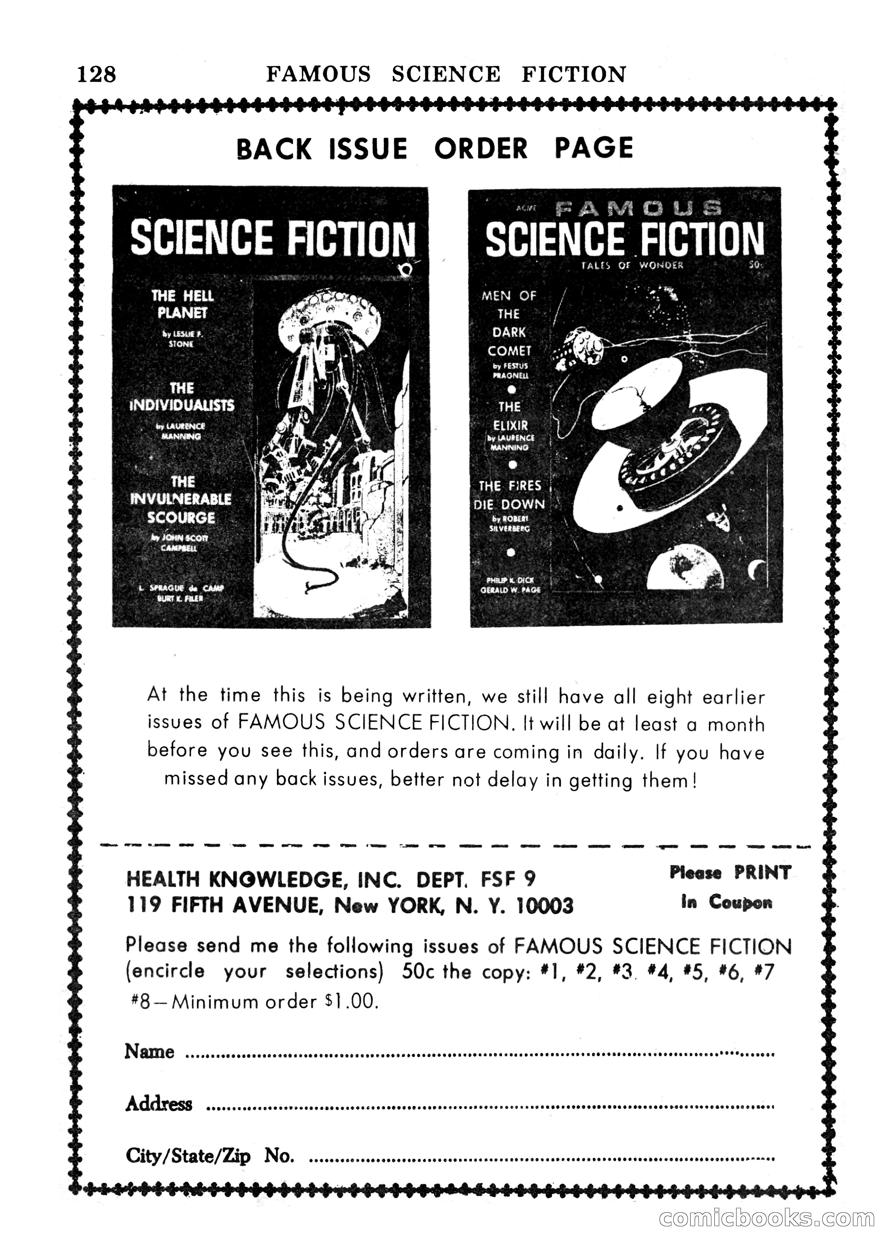 Famous Science Fiction #9 — page 128 of 132
