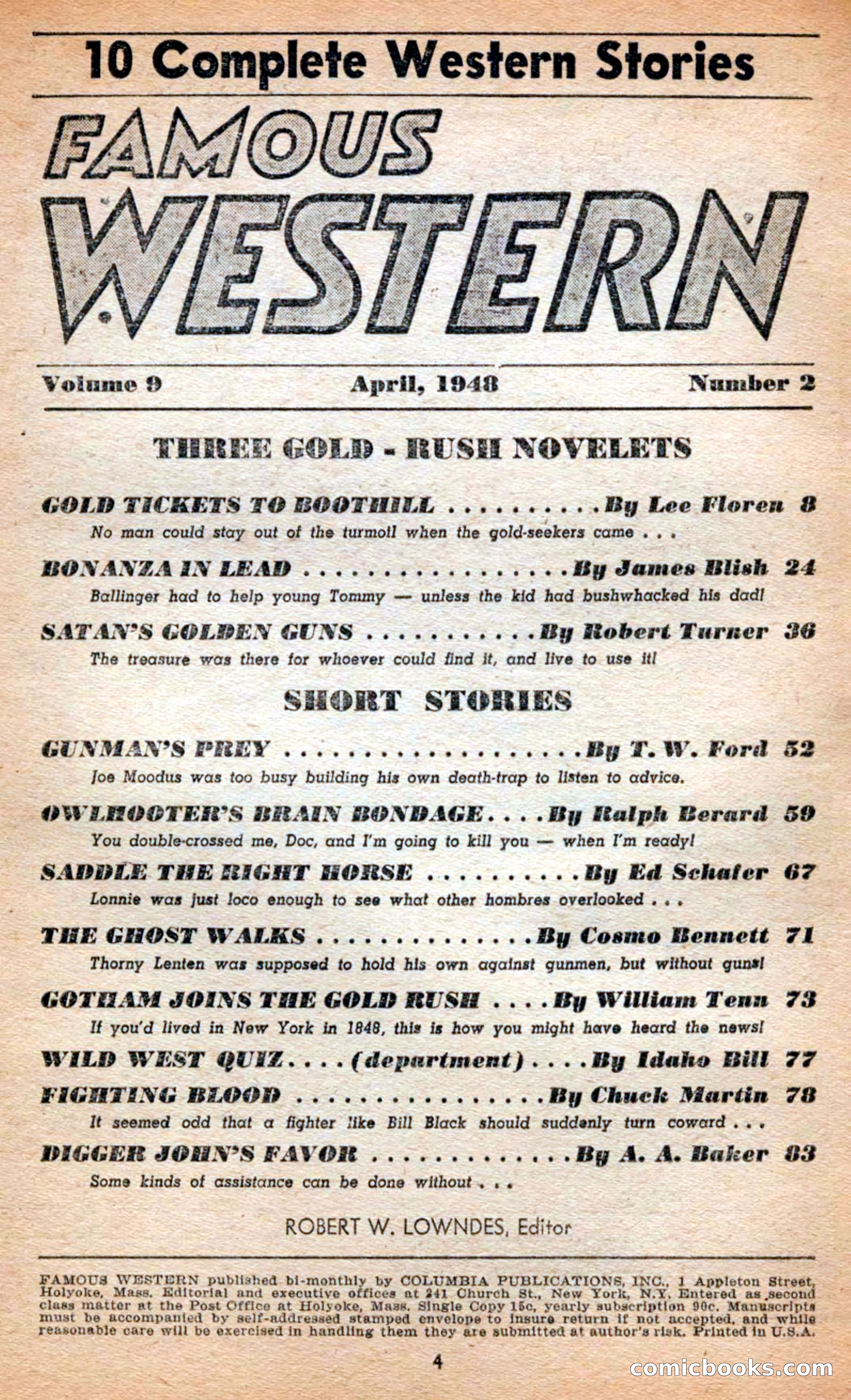 Famous Western, April 1948 — page 4 of 101