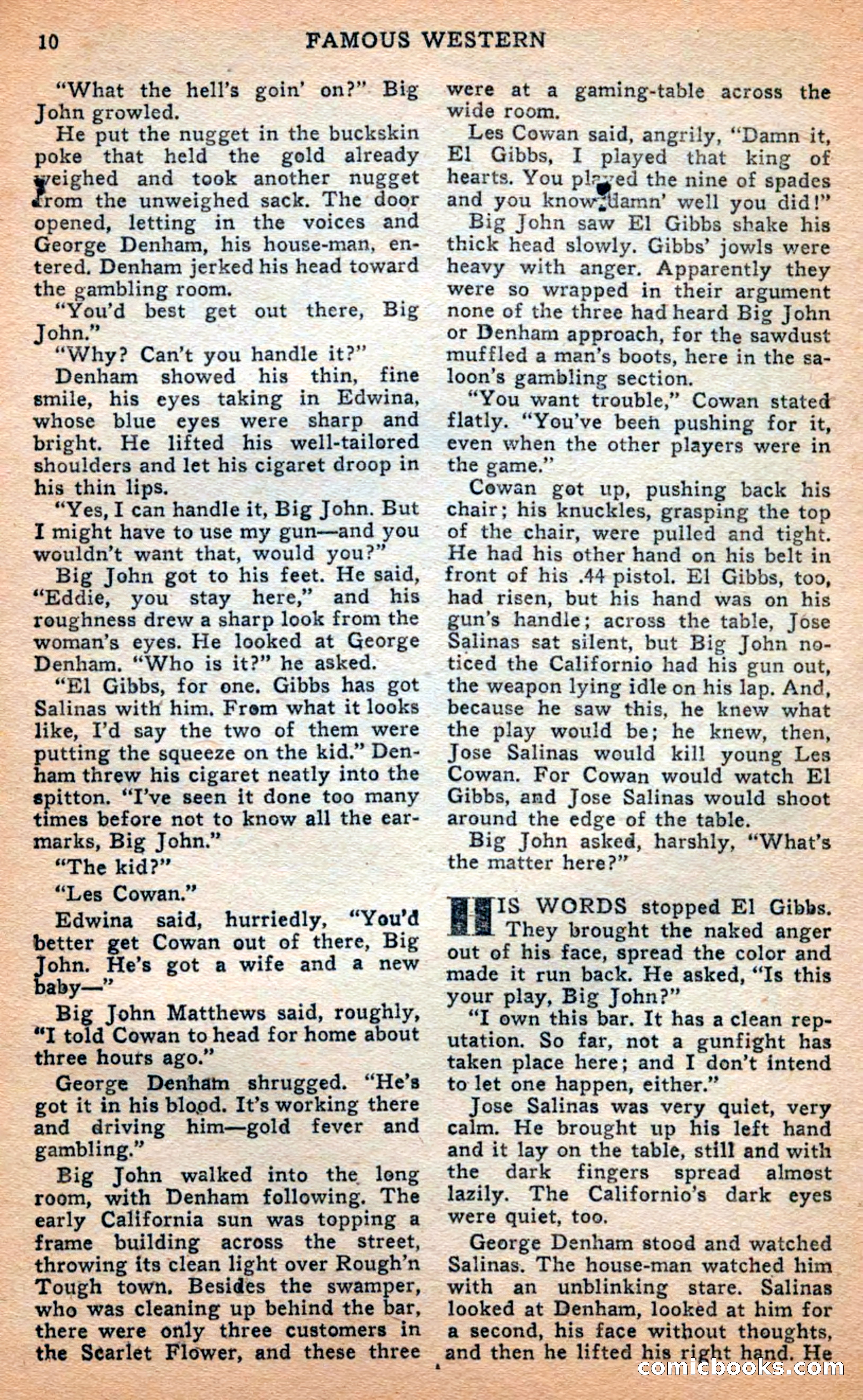 Famous Western, April 1948 — page 10 of 101