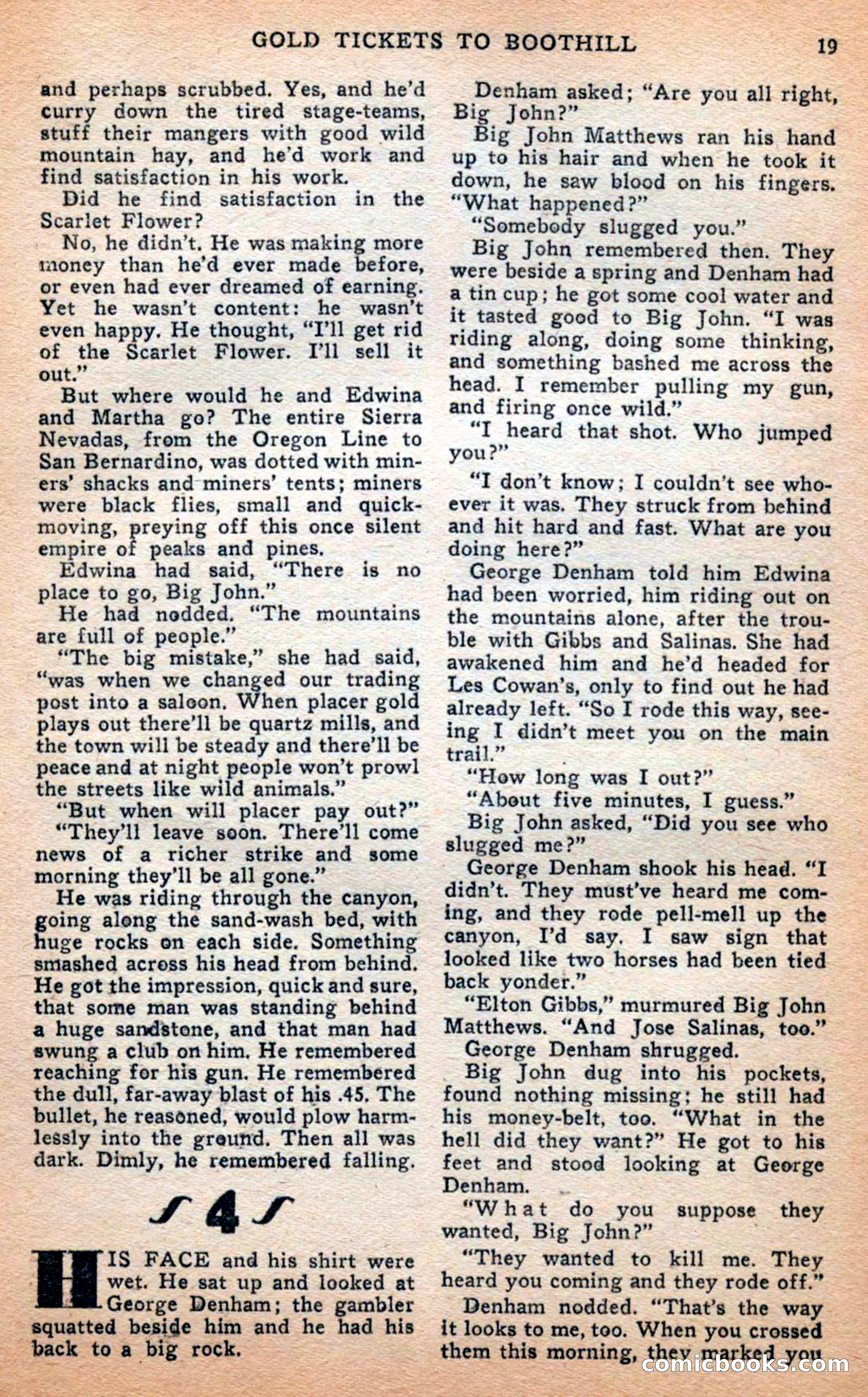 Famous Western, April 1948 — page 19 of 101