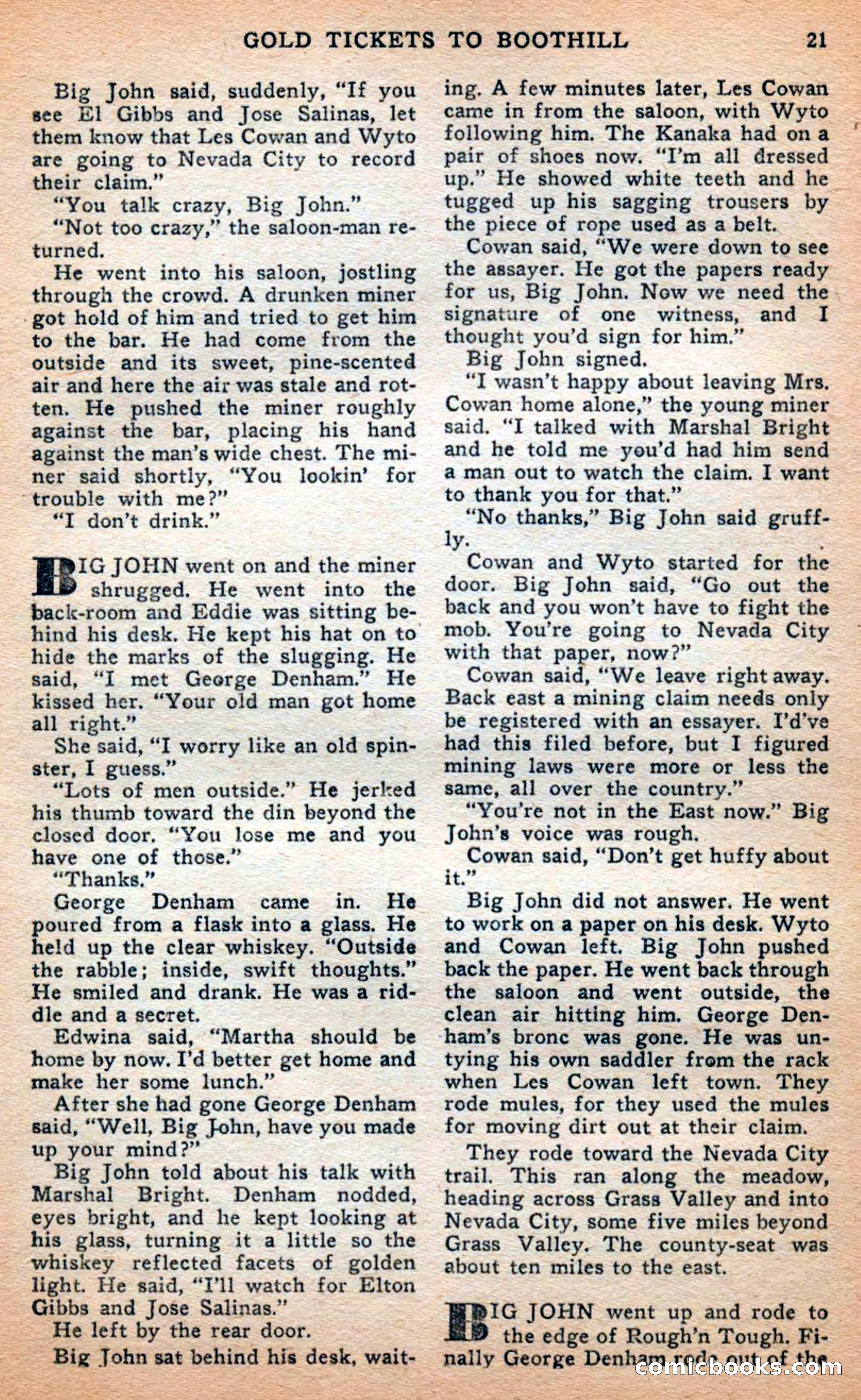 Famous Western, April 1948 — page 21 of 101