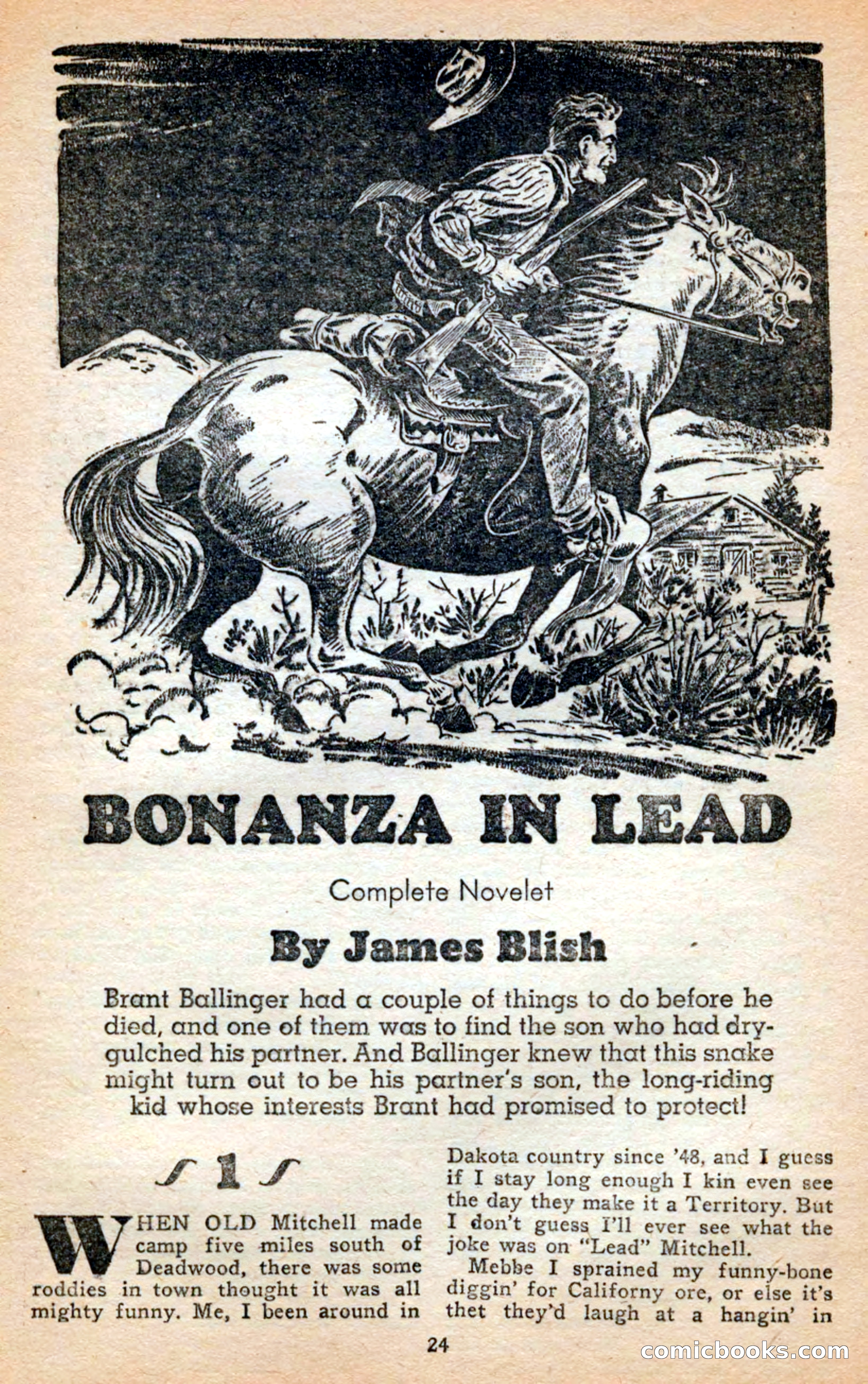 Famous Western, April 1948 — page 24 of 101