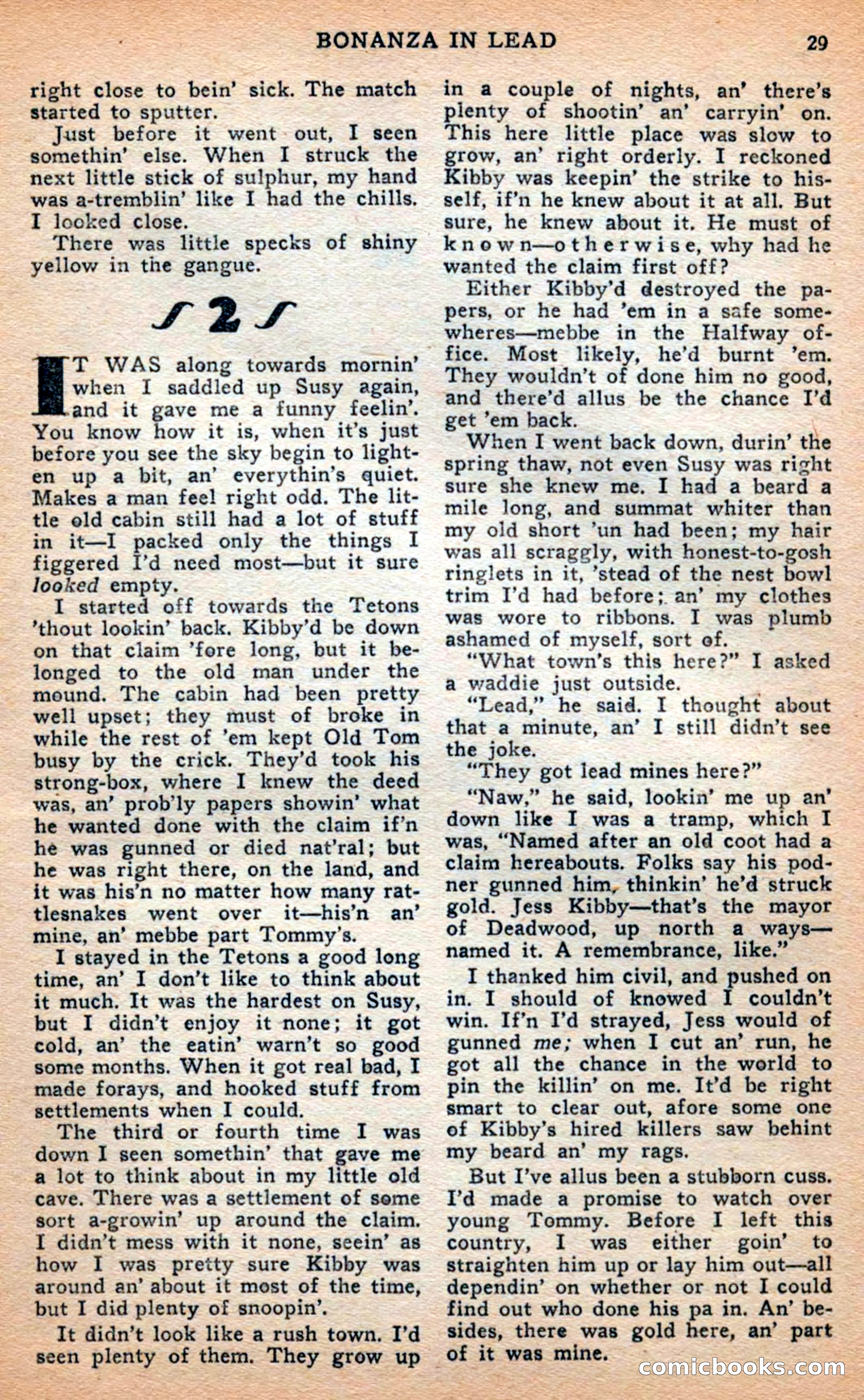 Famous Western, April 1948 — page 29 of 101