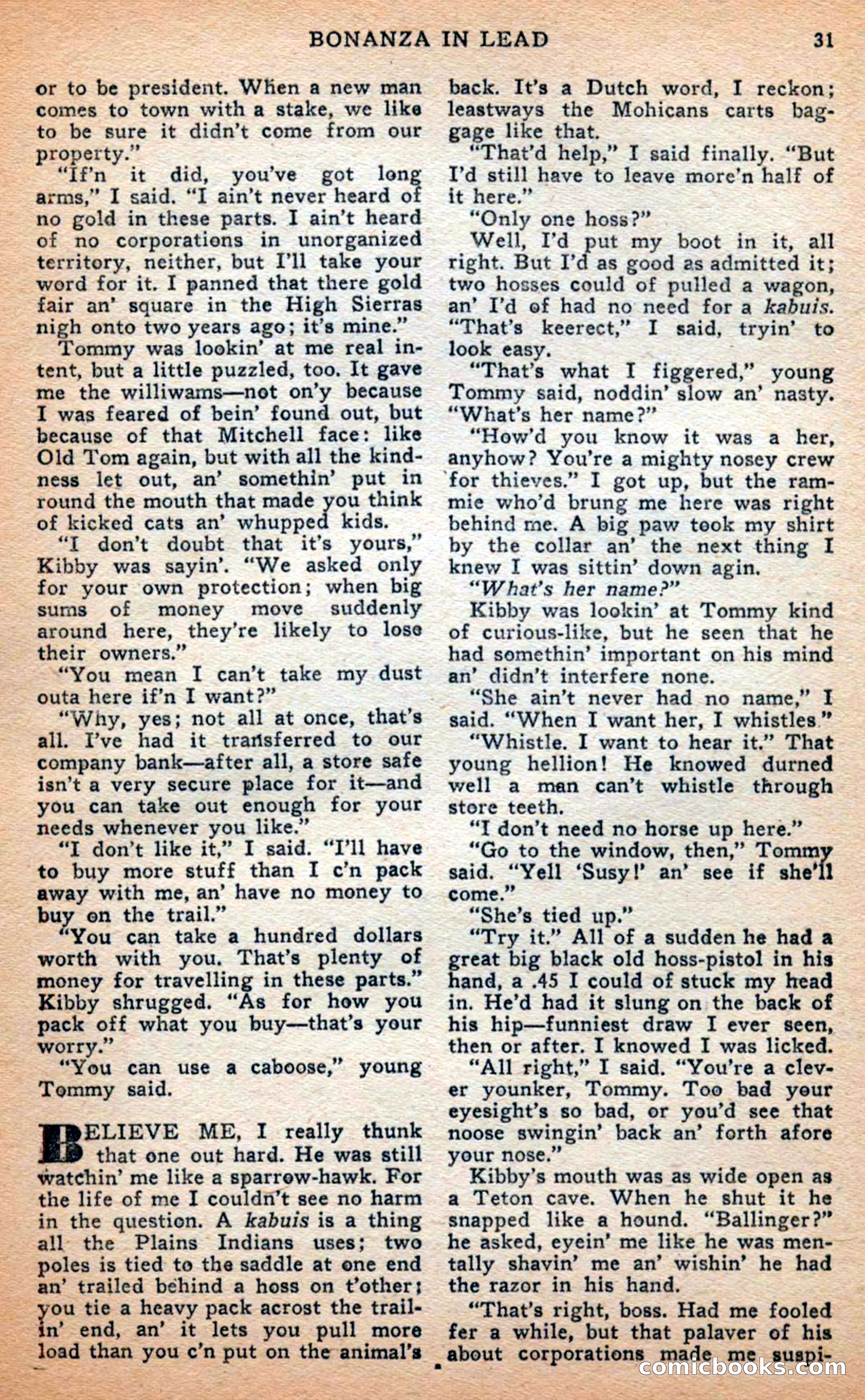 Famous Western, April 1948 — page 31 of 101