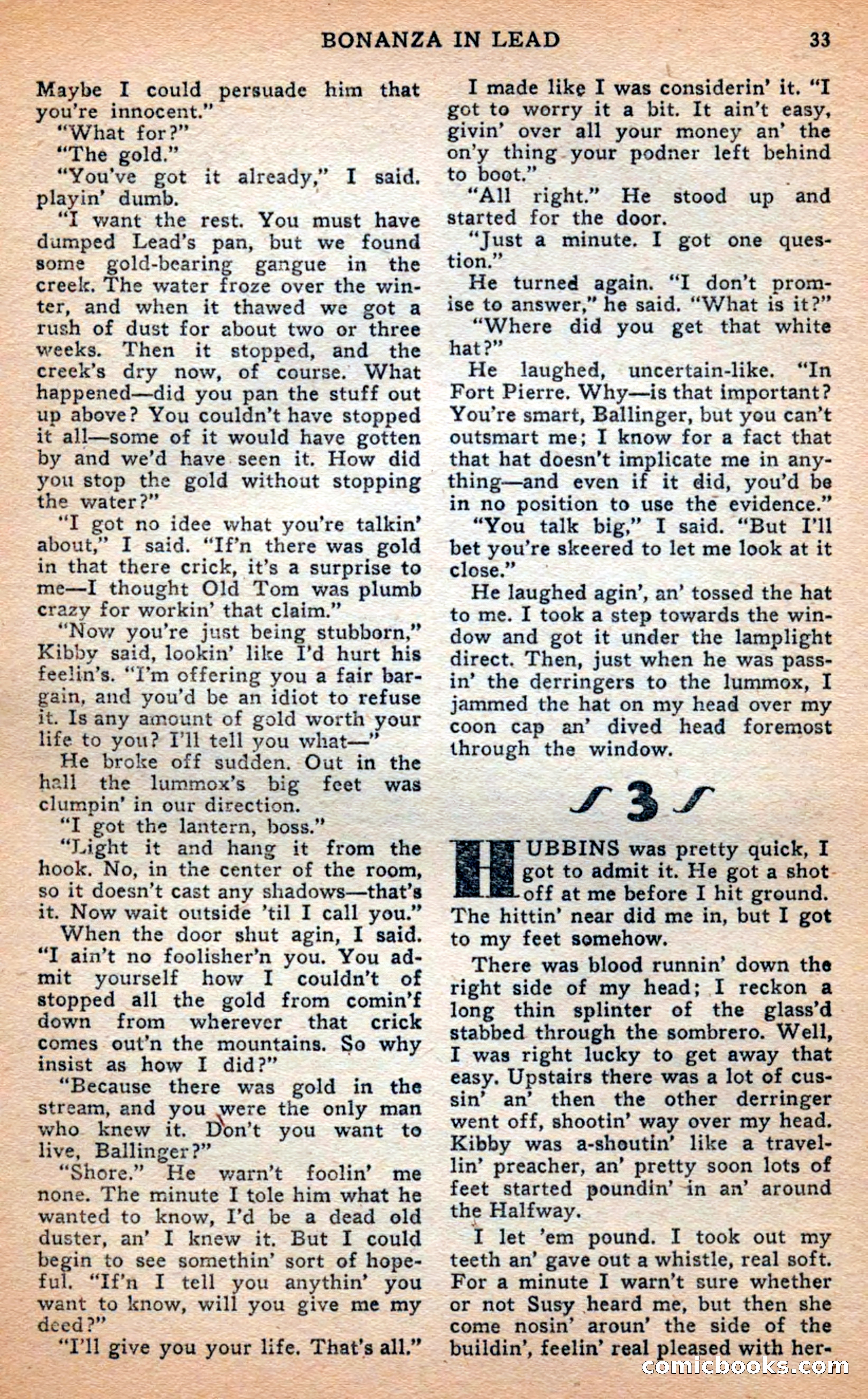 Famous Western, April 1948 — page 33 of 101