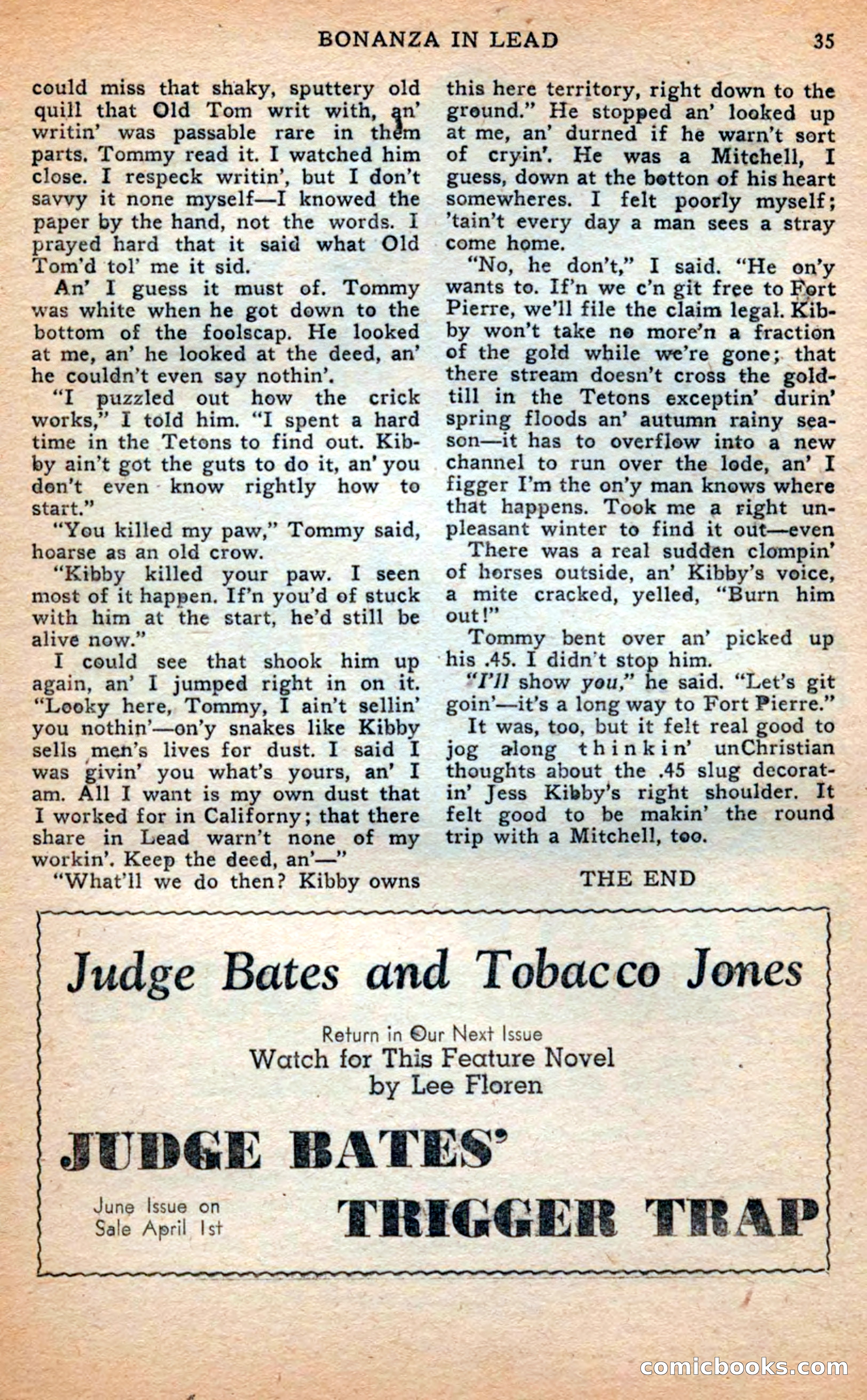 Famous Western, April 1948 — page 35 of 101