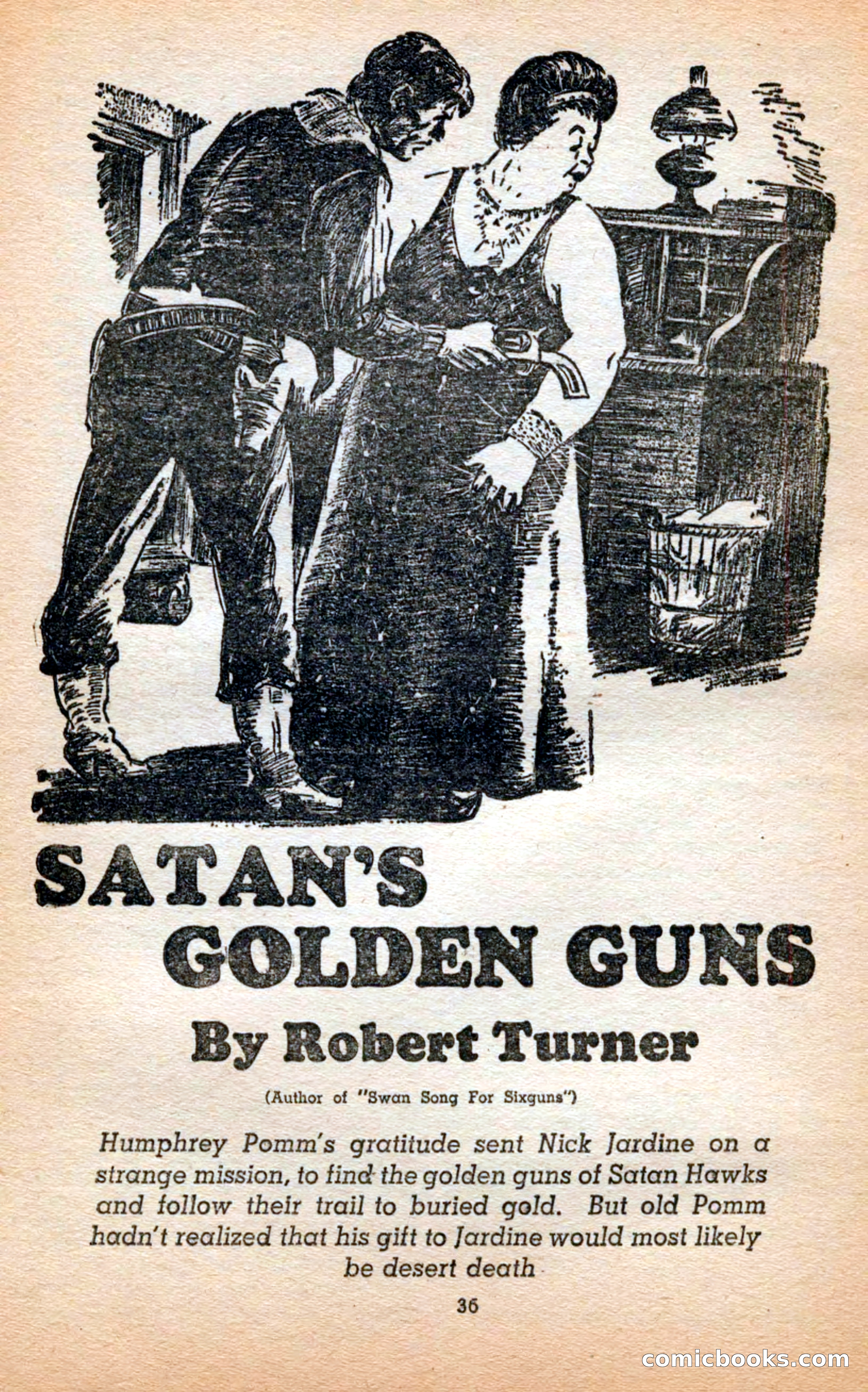Famous Western, April 1948 — page 36 of 101