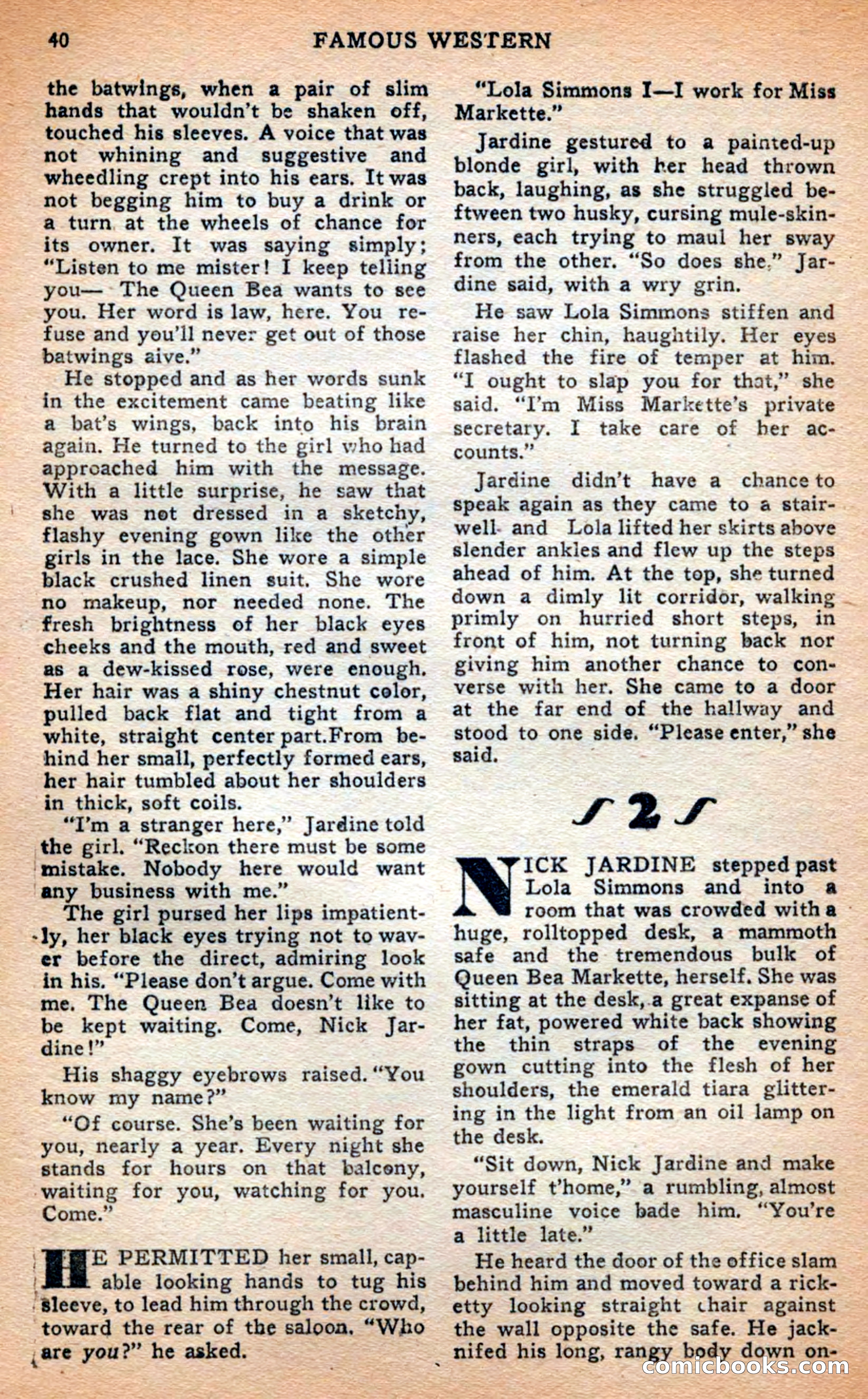 Famous Western, April 1948 — page 40 of 101
