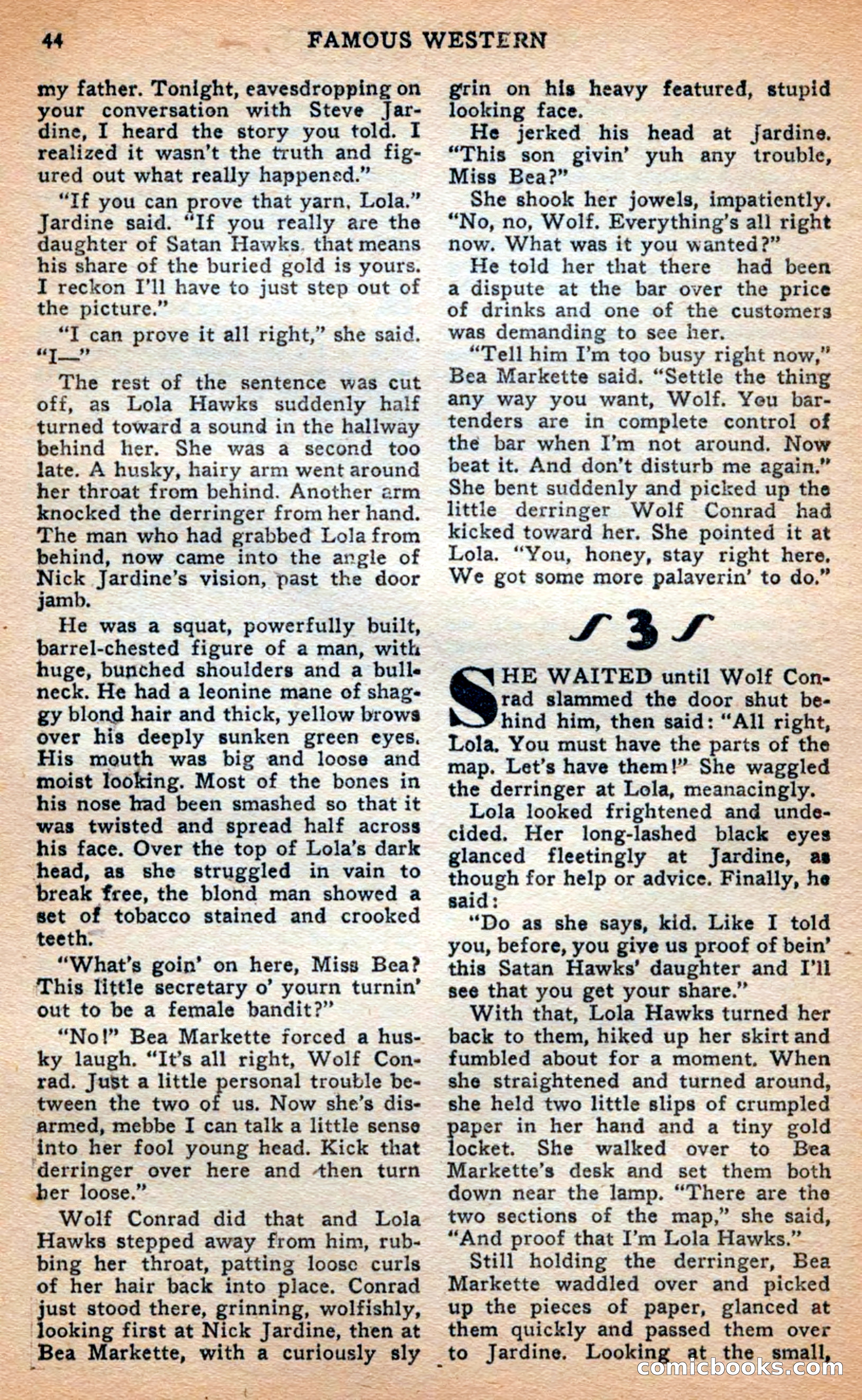 Famous Western, April 1948 — page 44 of 101
