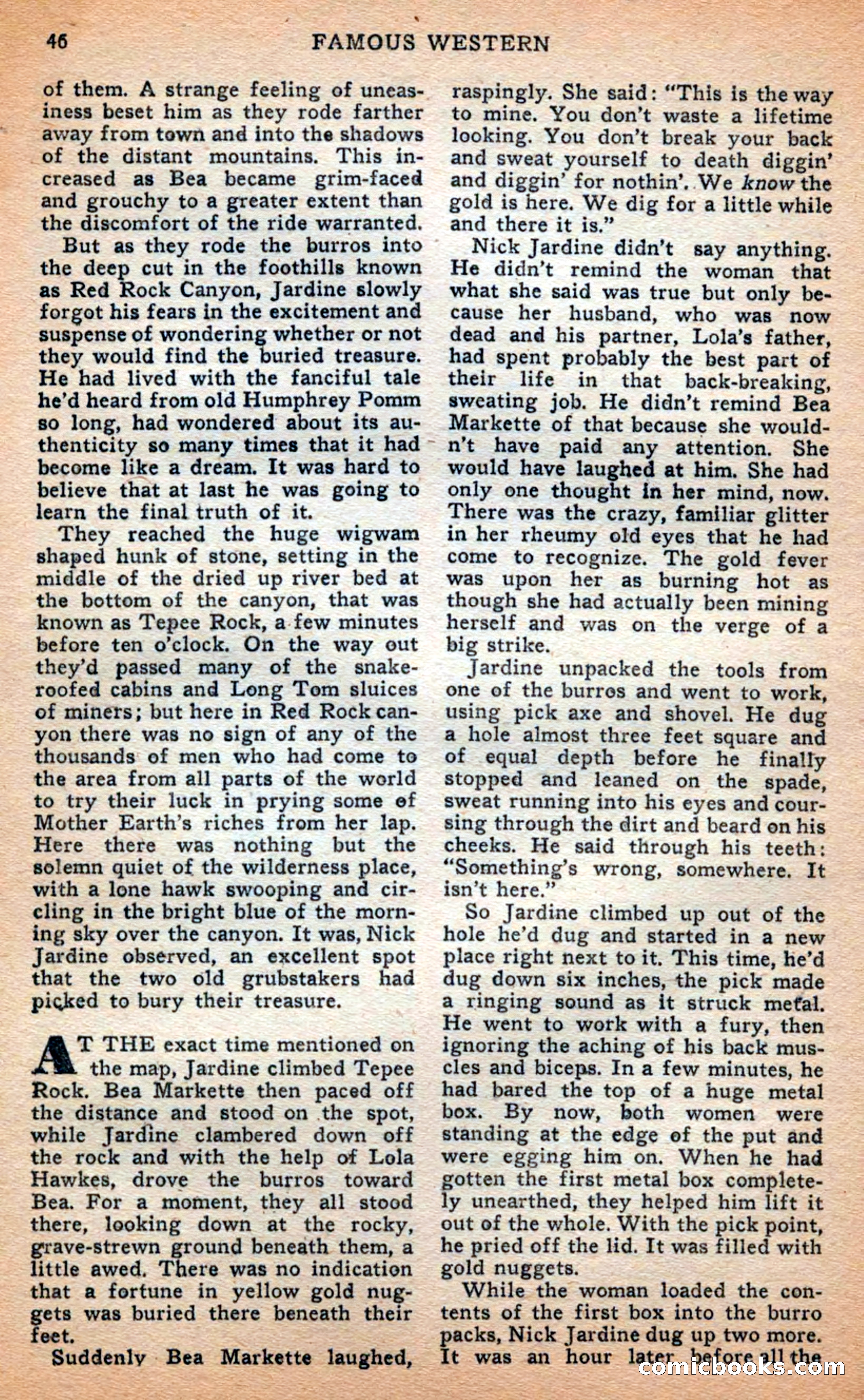 Famous Western, April 1948 — page 46 of 101