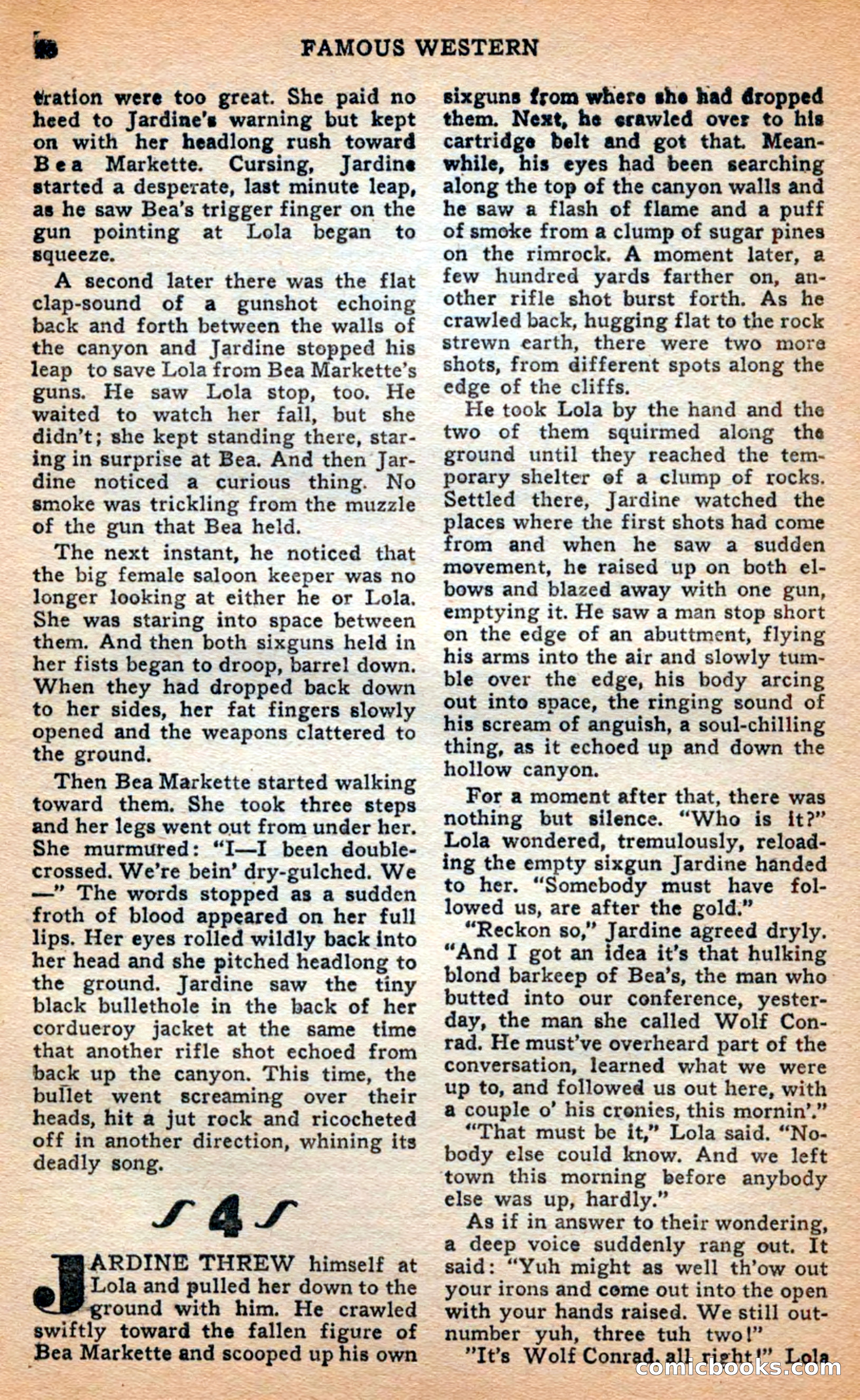 Famous Western, April 1948 — page 48 of 101