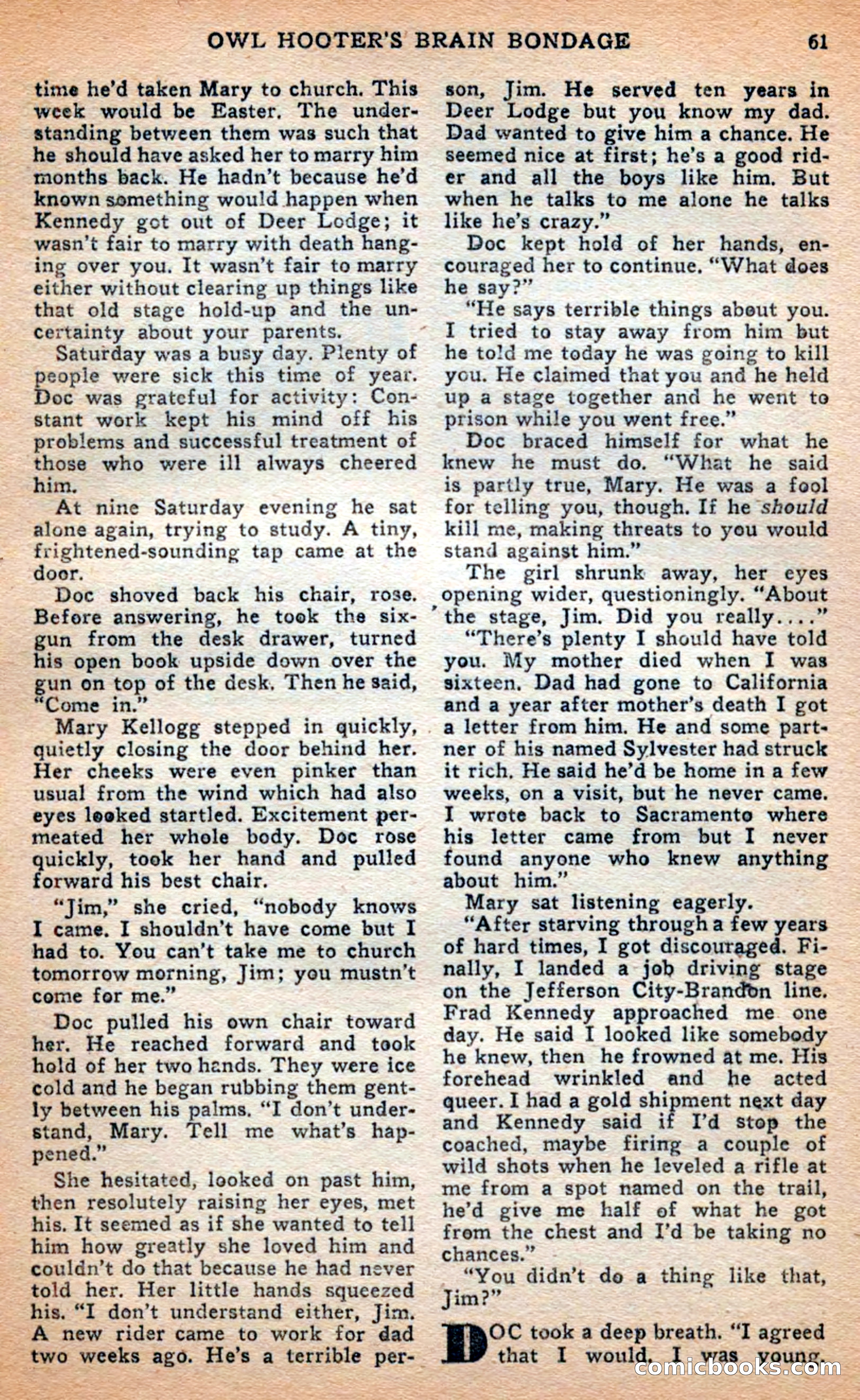 Famous Western, April 1948 — page 61 of 101