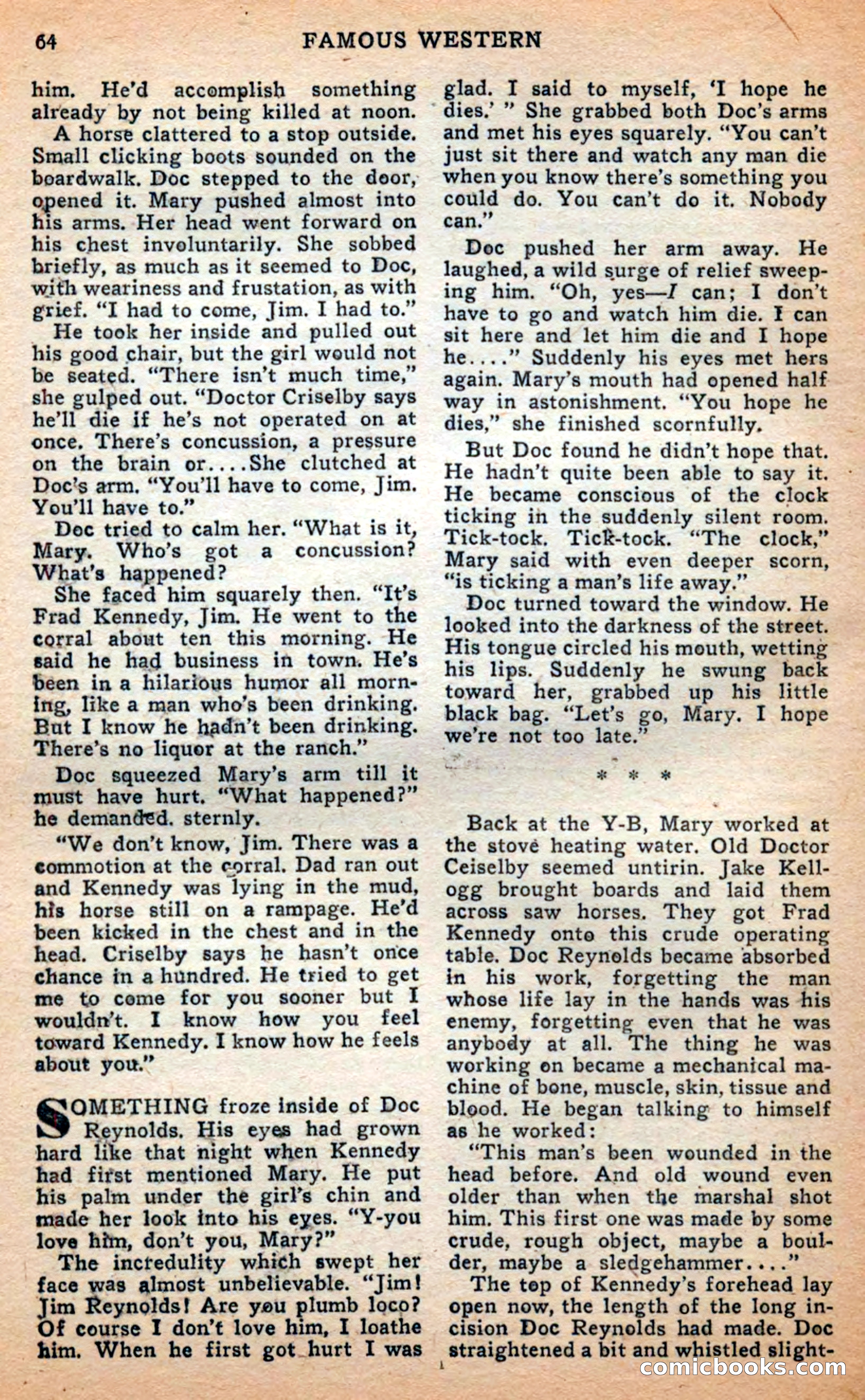 Famous Western, April 1948 — page 64 of 101