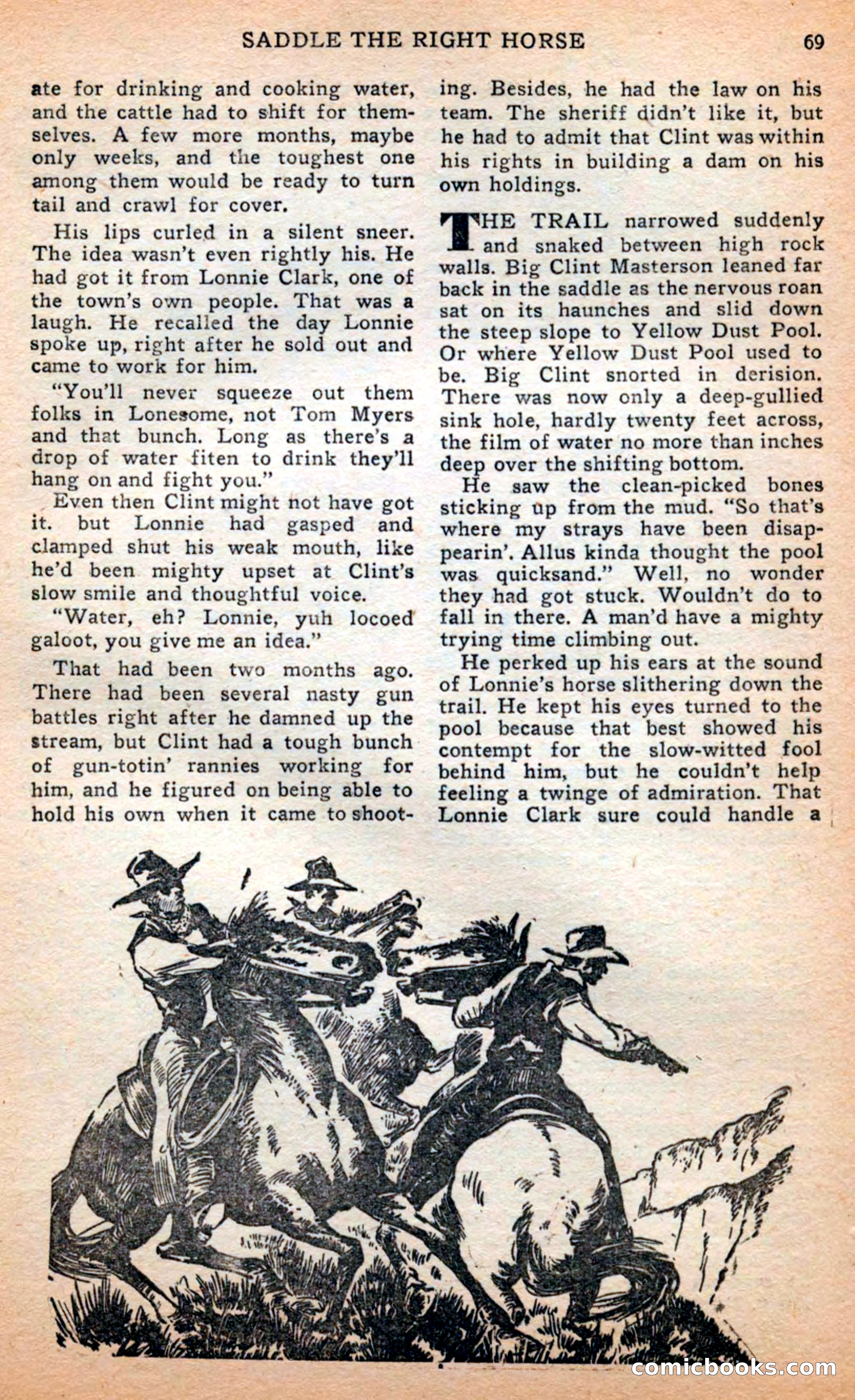 Famous Western, April 1948 — page 69 of 101