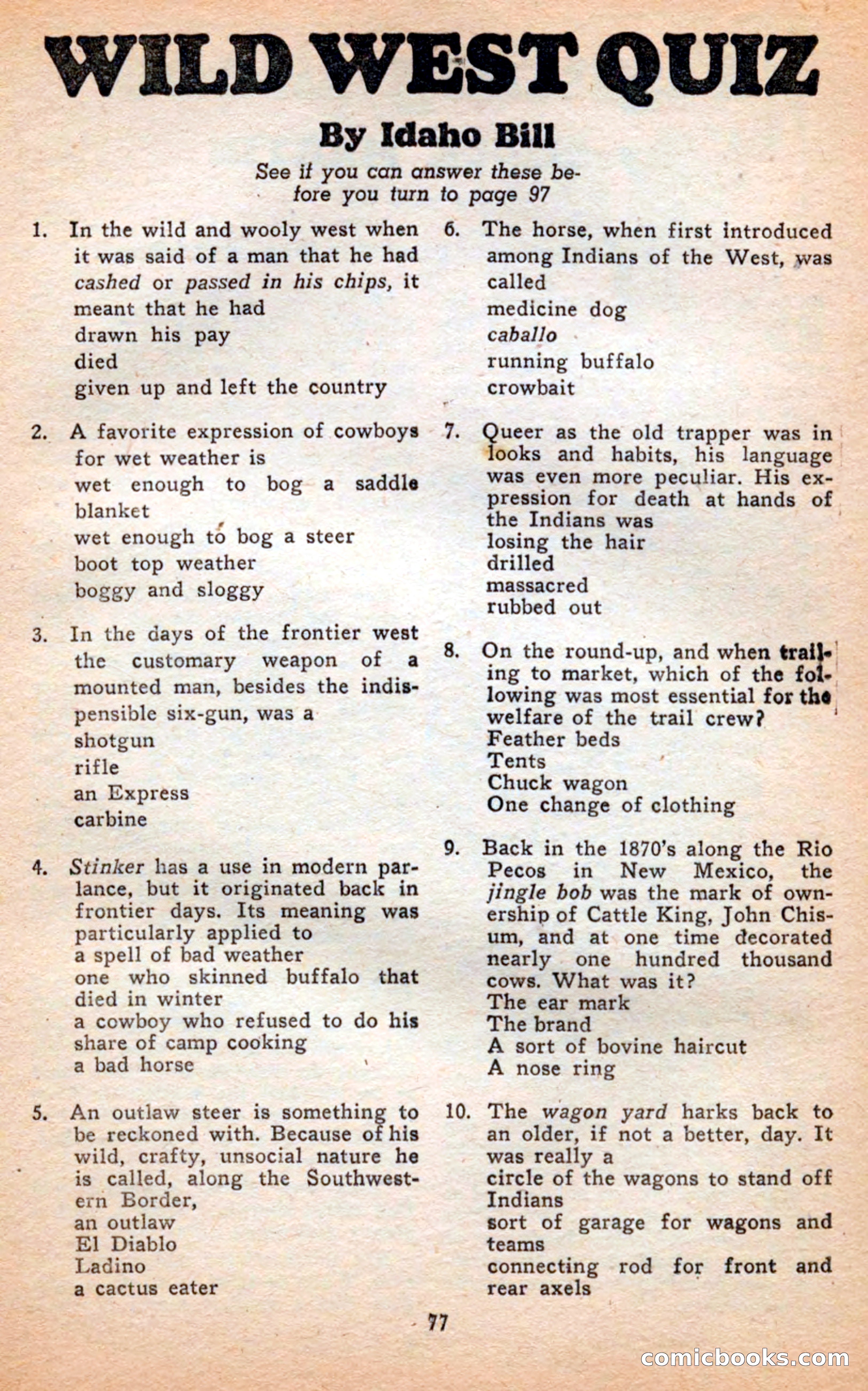 Famous Western, April 1948 — page 77 of 101