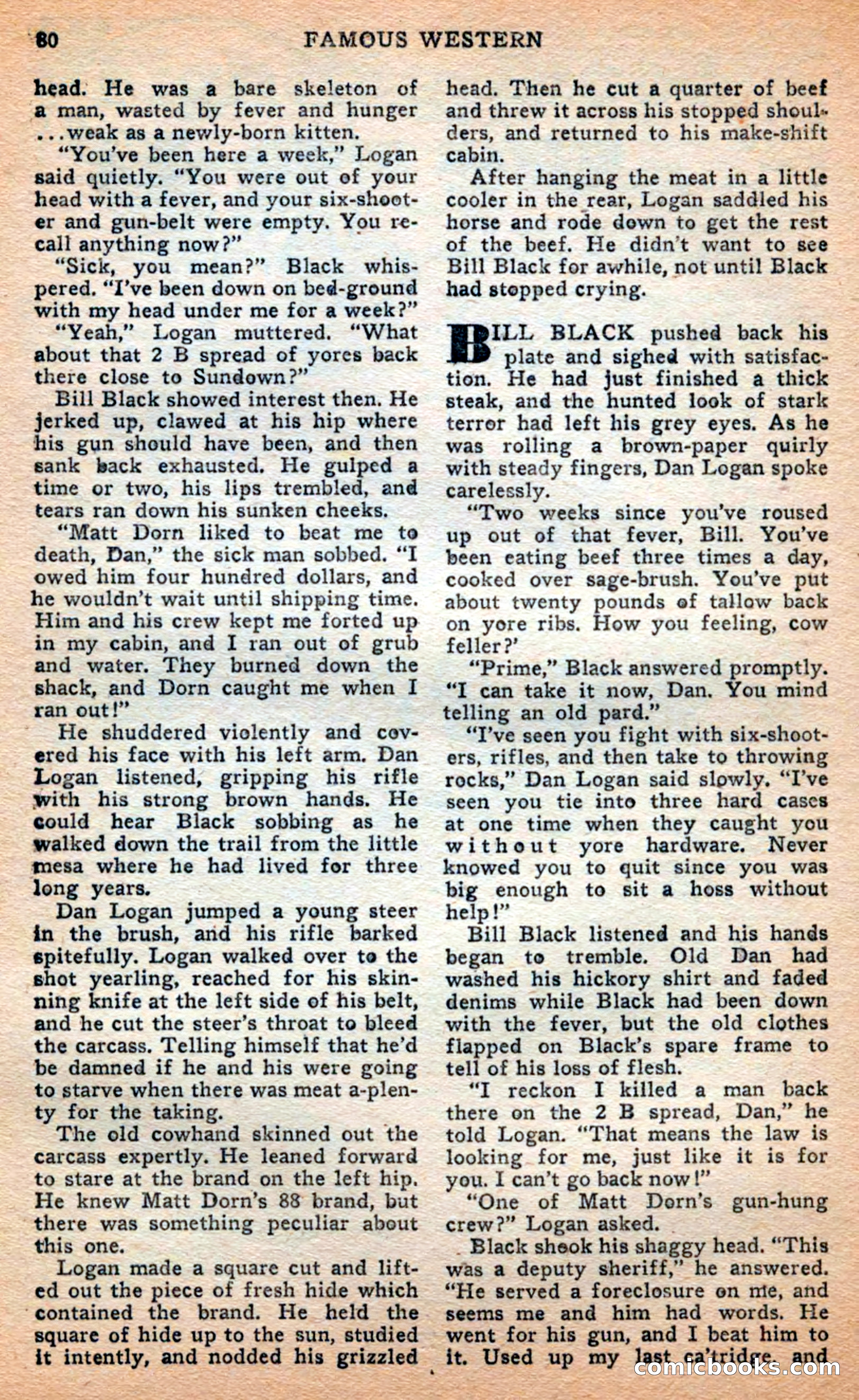 Famous Western, April 1948 — page 80 of 101