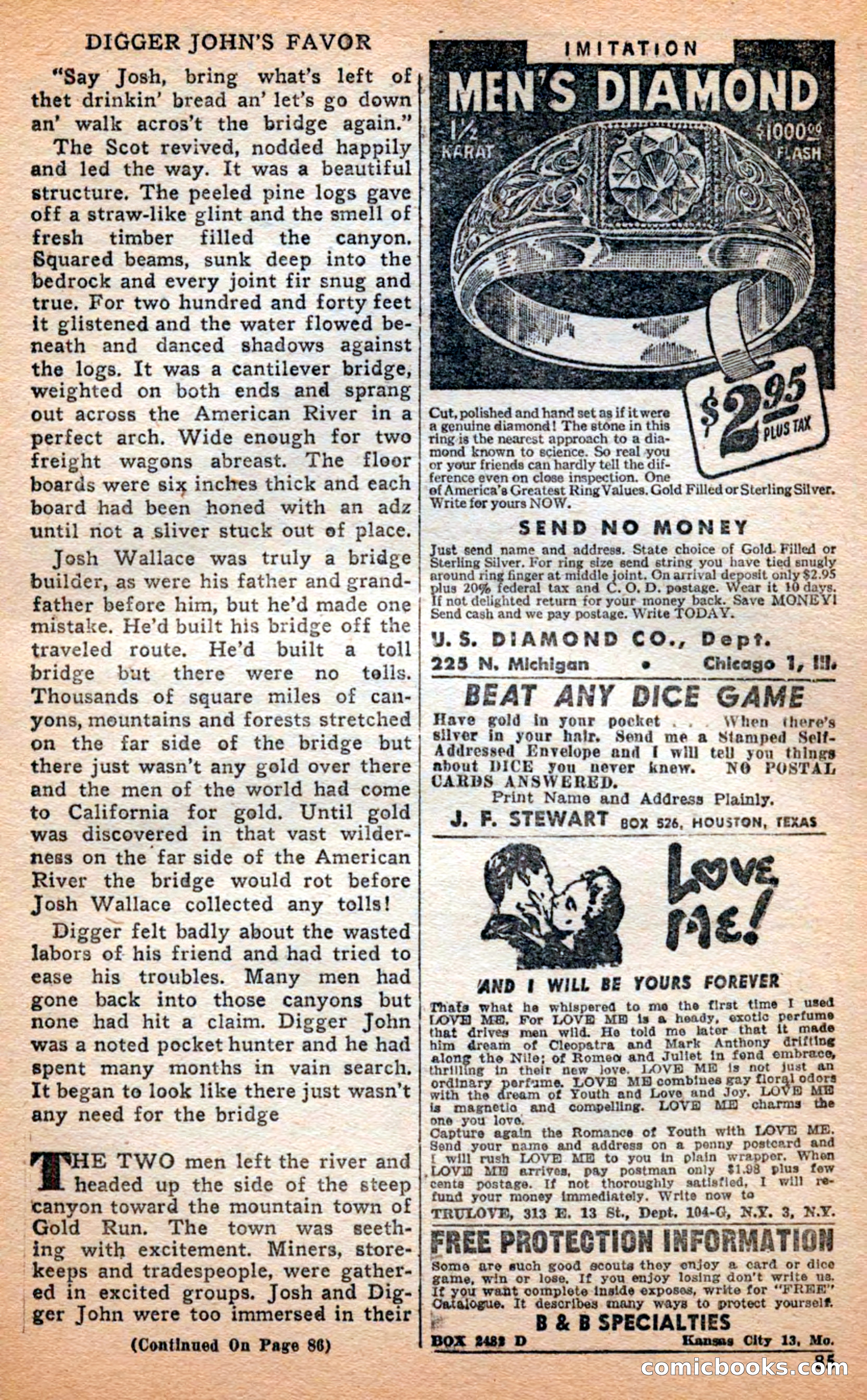 Famous Western, April 1948 — page 85 of 101