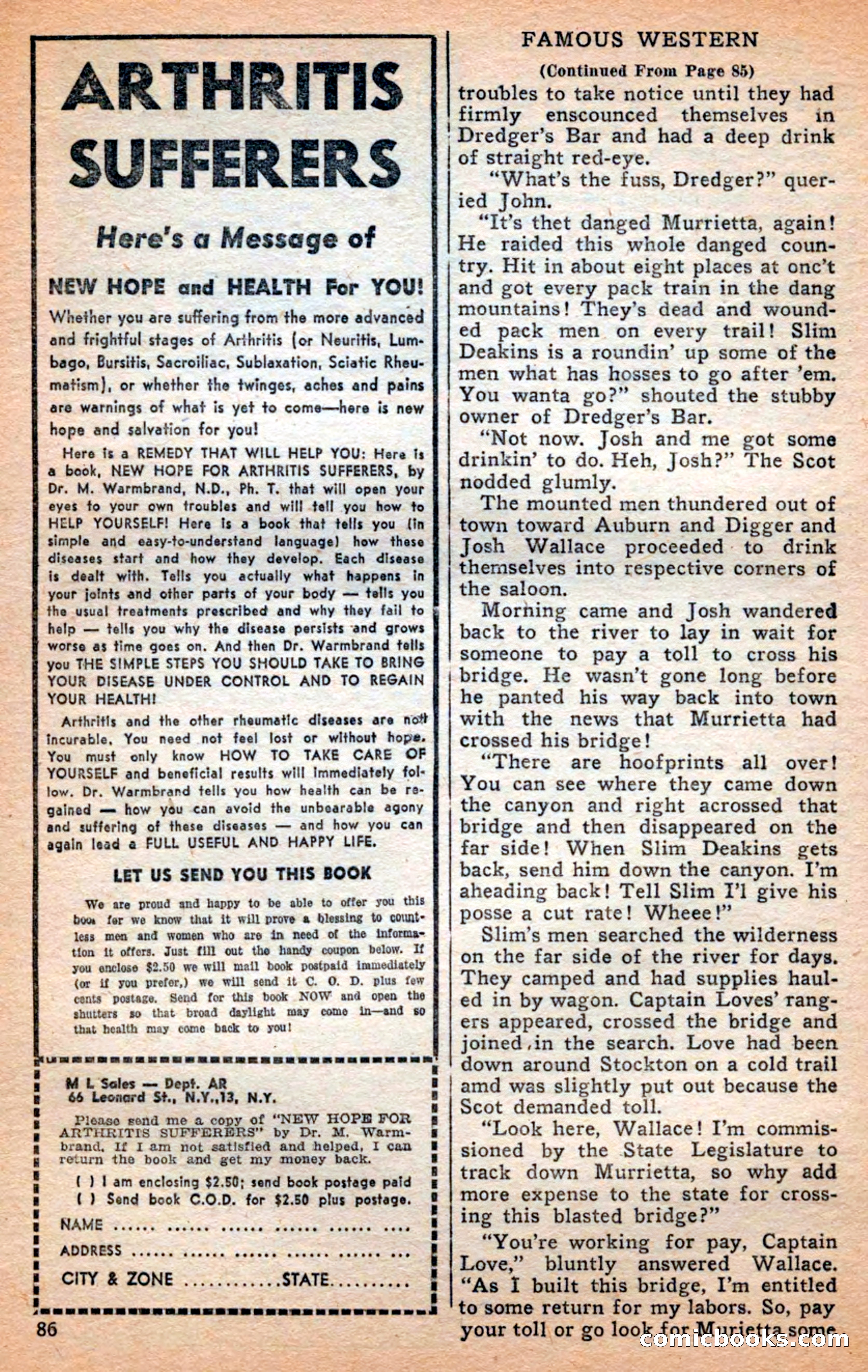 Famous Western, April 1948 — page 86 of 101