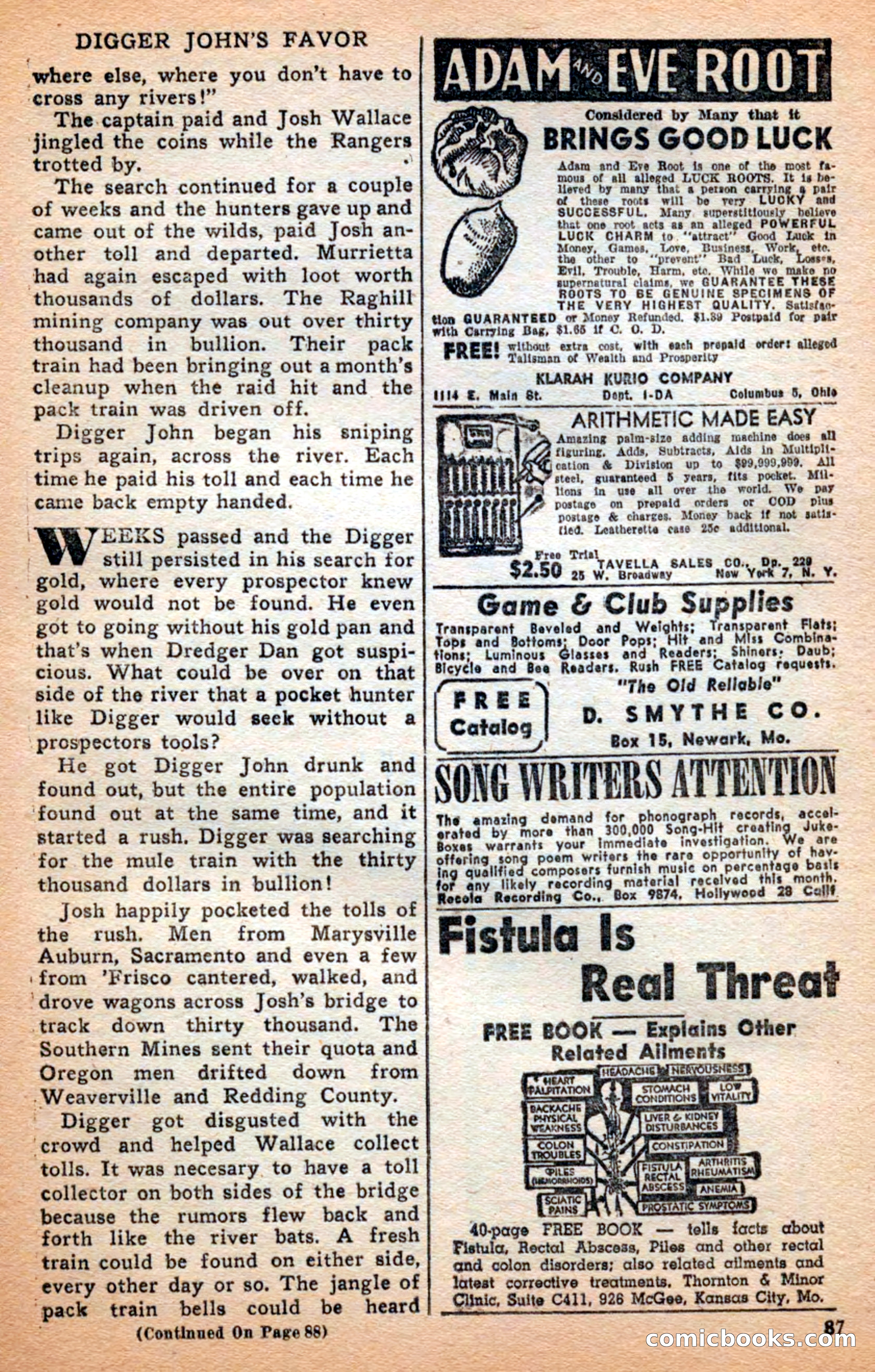 Famous Western, April 1948 — page 87 of 101