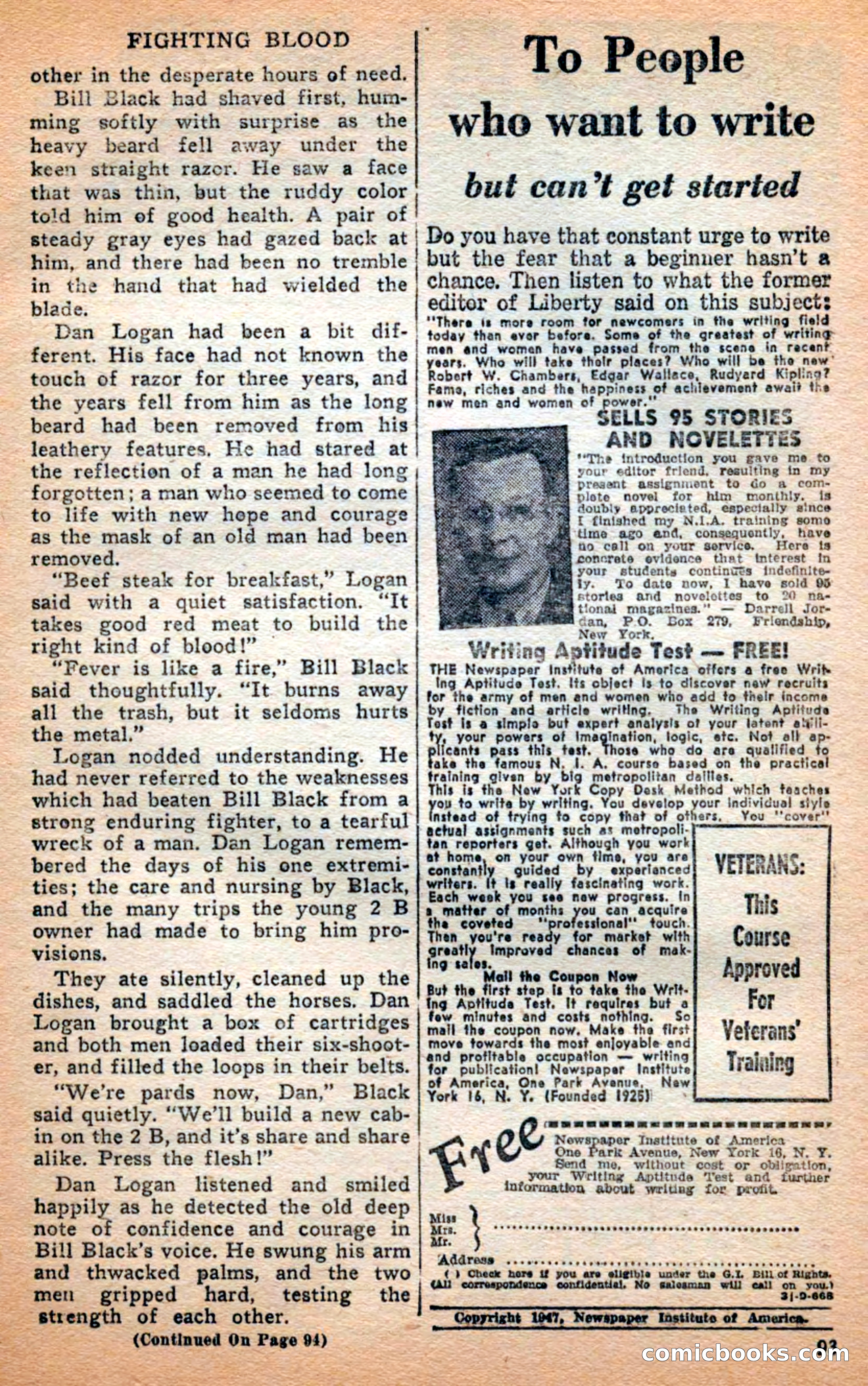 Famous Western, April 1948 — page 93 of 101