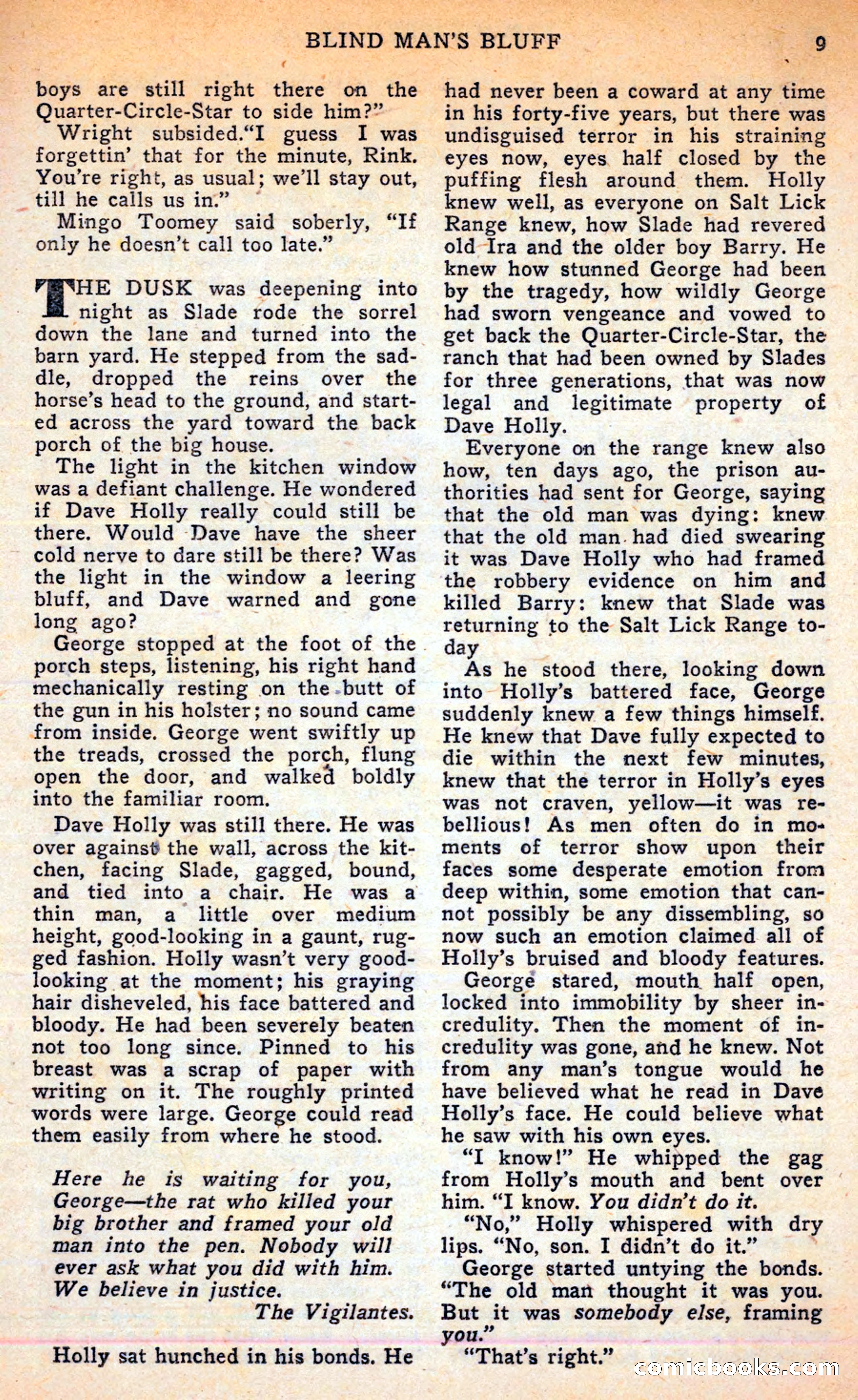 Famous Western, June 1949 — page 9 of 100