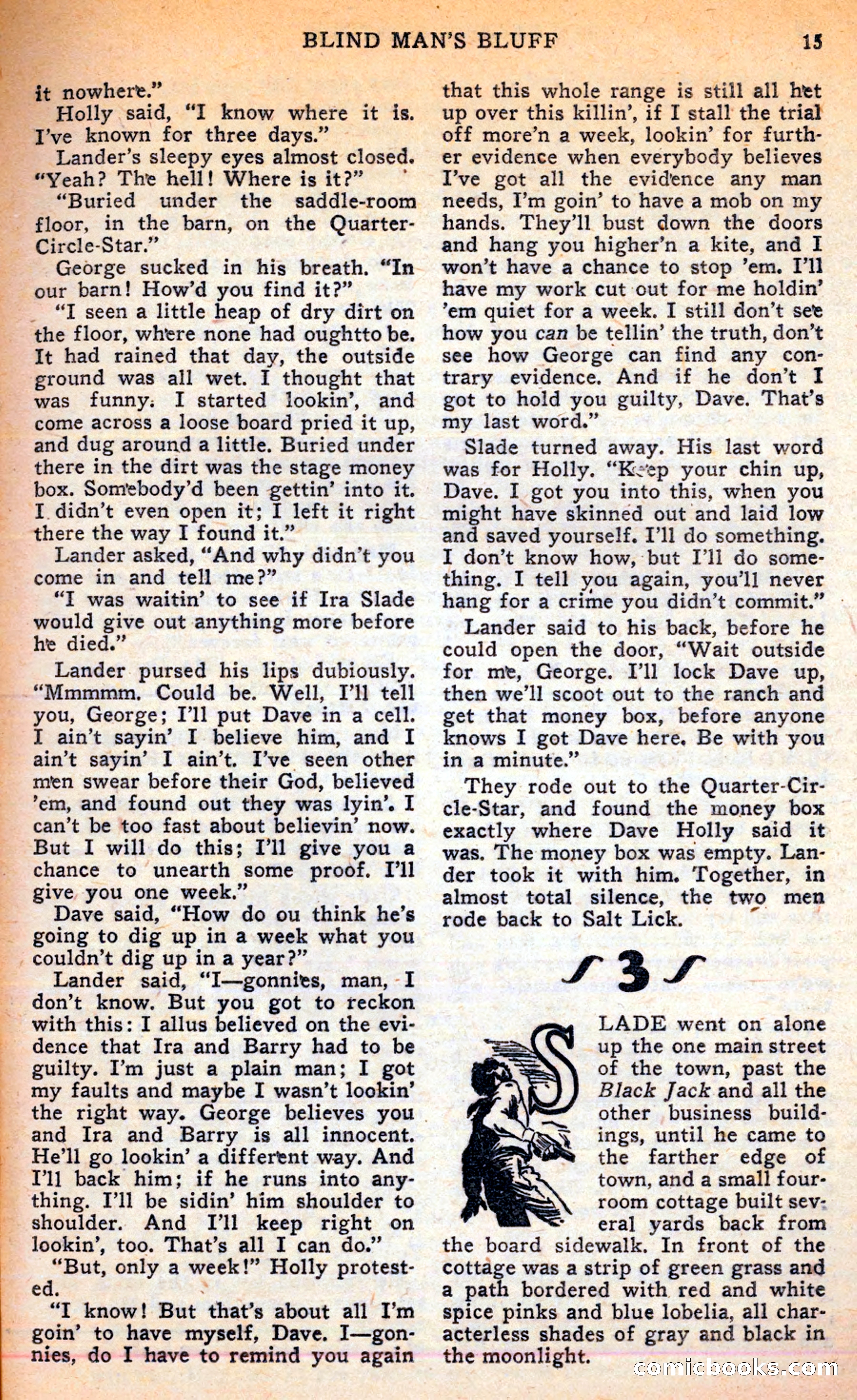 Famous Western, June 1949 — page 15 of 100