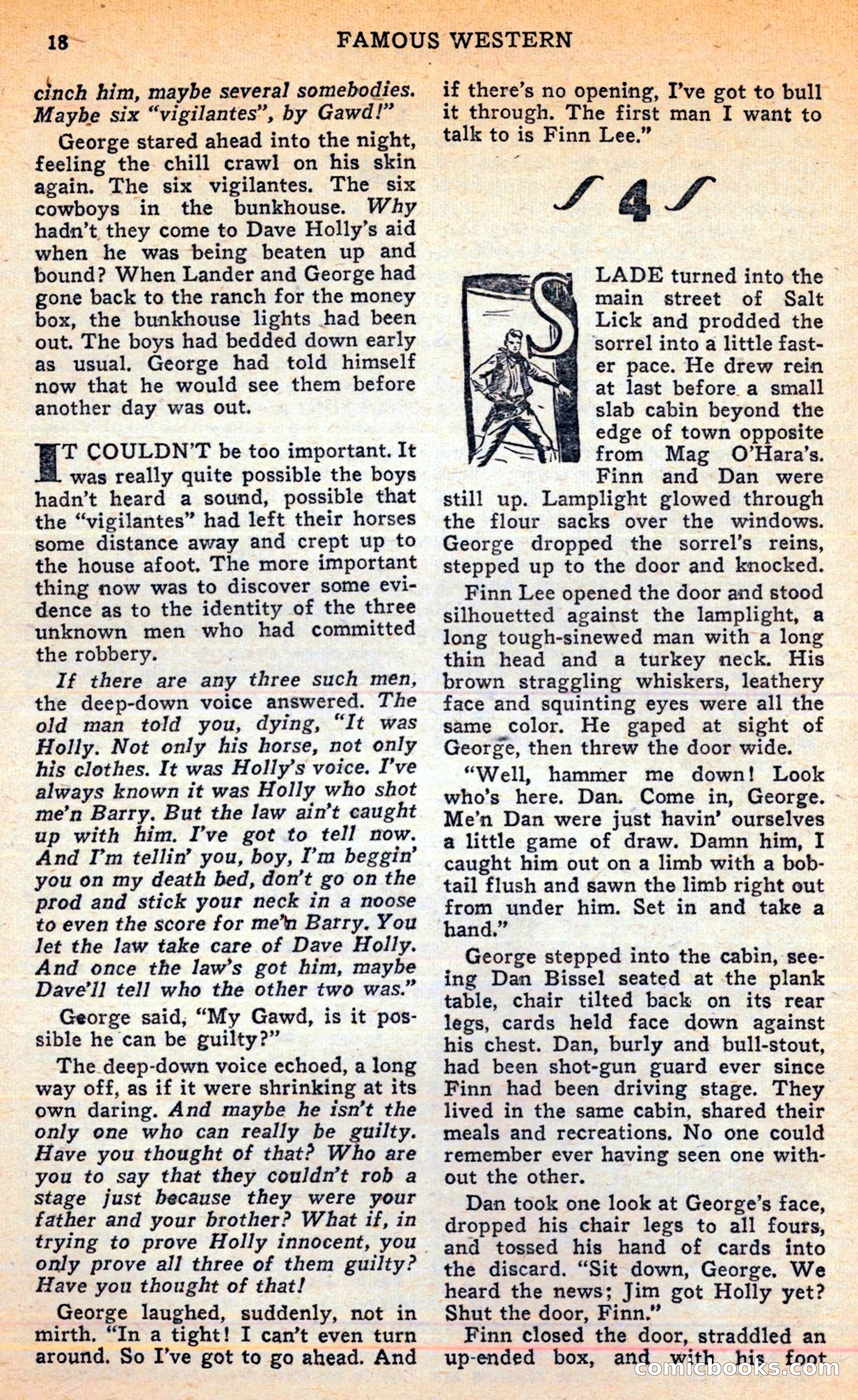 Famous Western, June 1949 — page 18 of 100