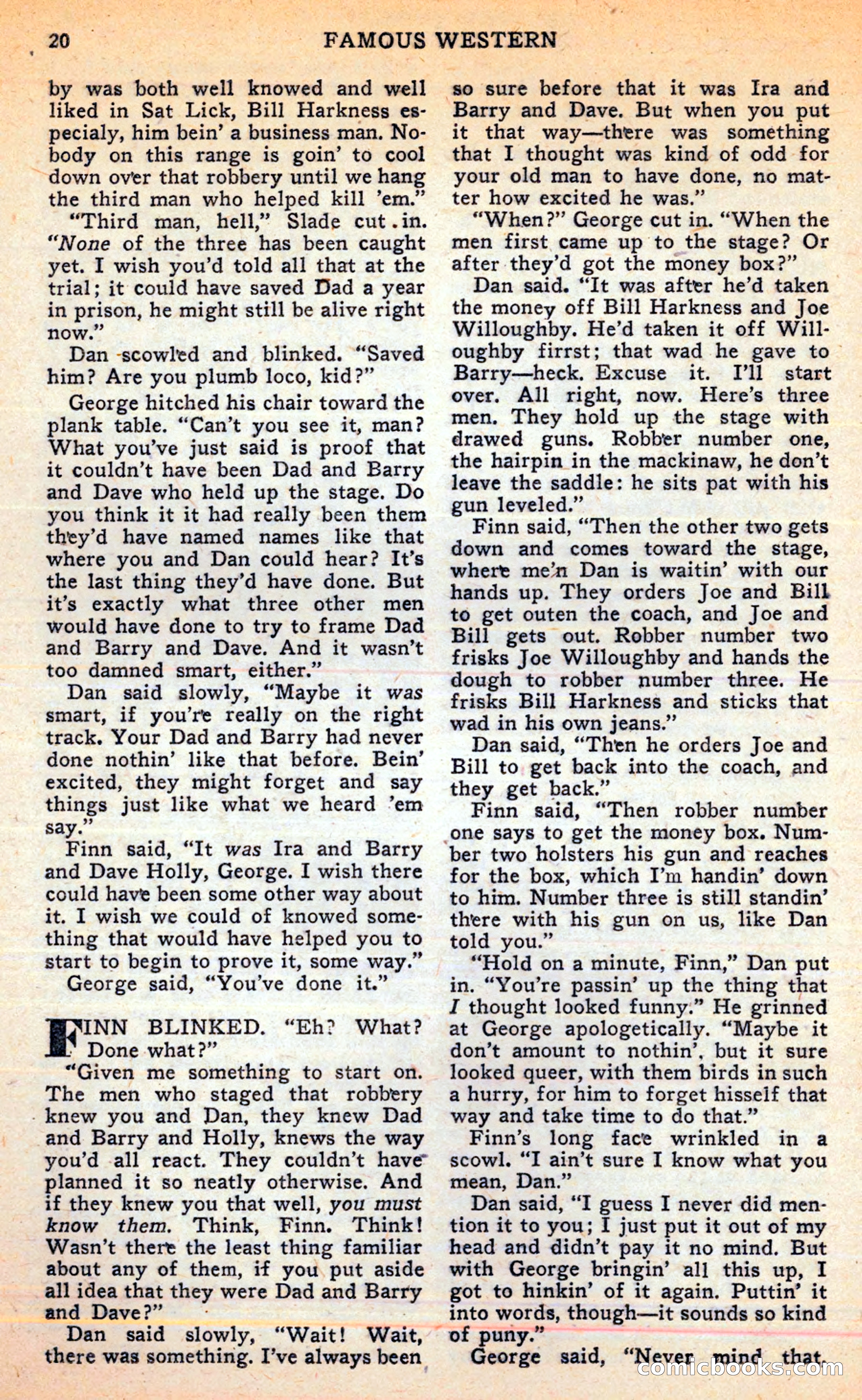 Famous Western, June 1949 — page 20 of 100