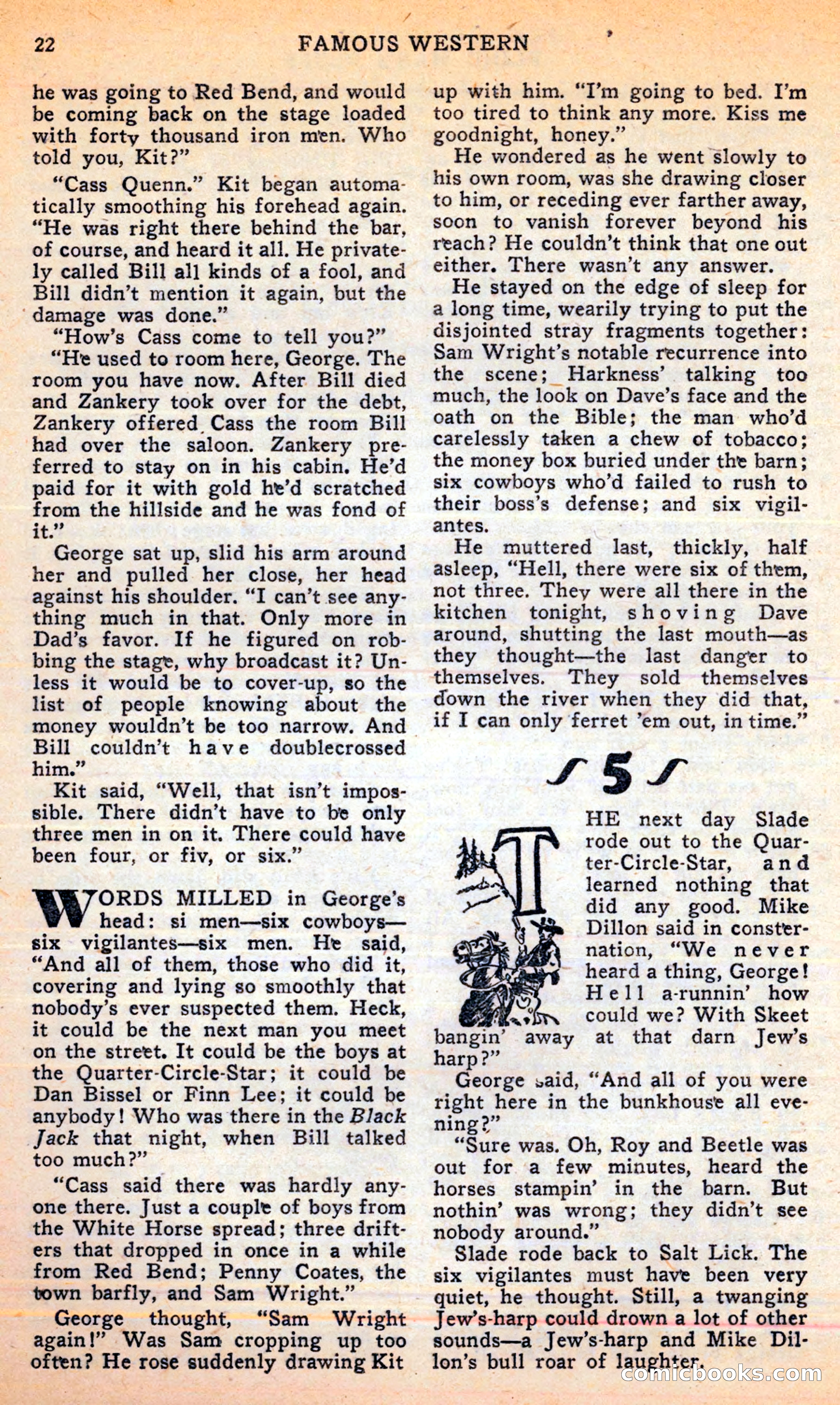 Famous Western, June 1949 — page 22 of 100