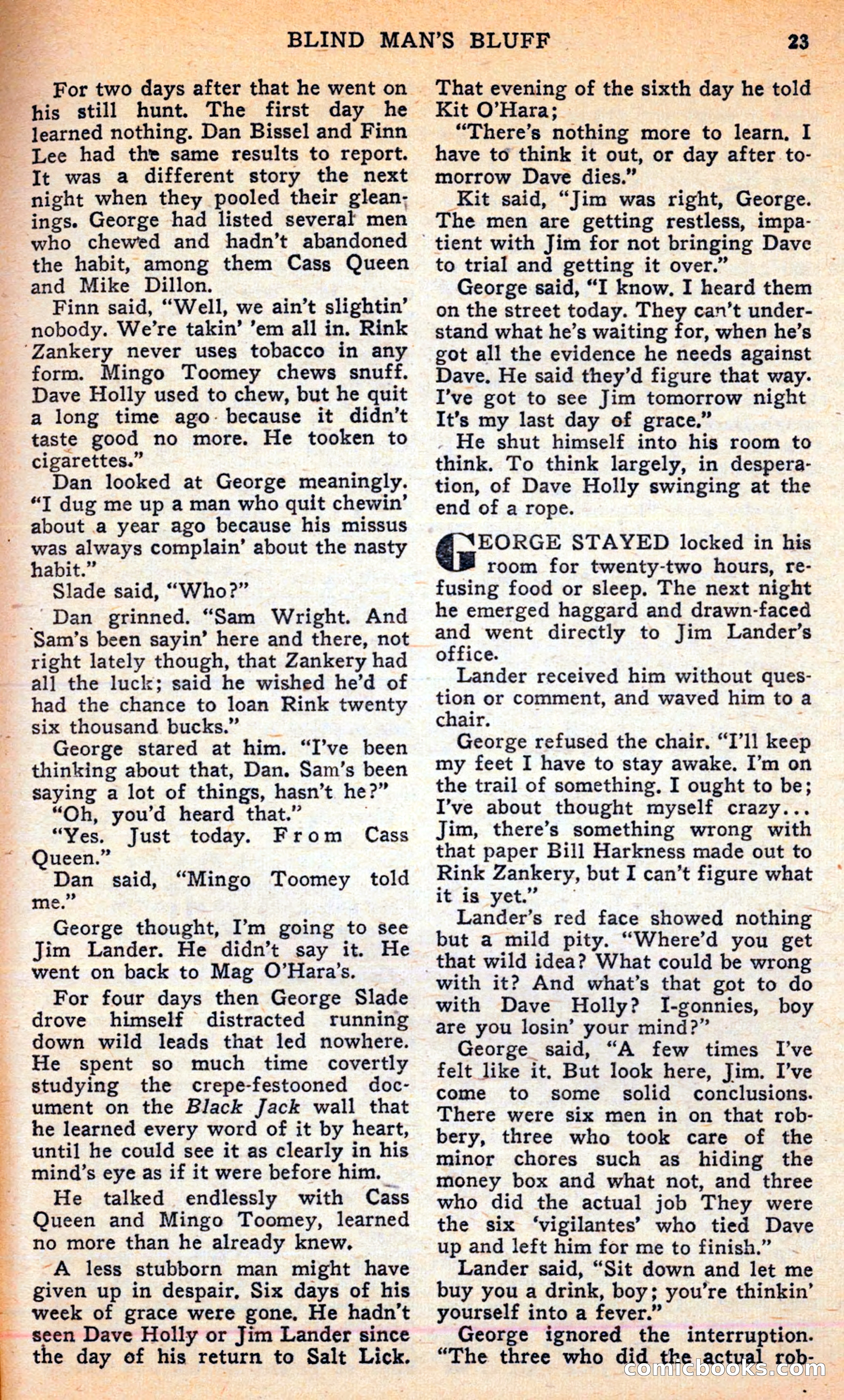 Famous Western, June 1949 — page 23 of 100