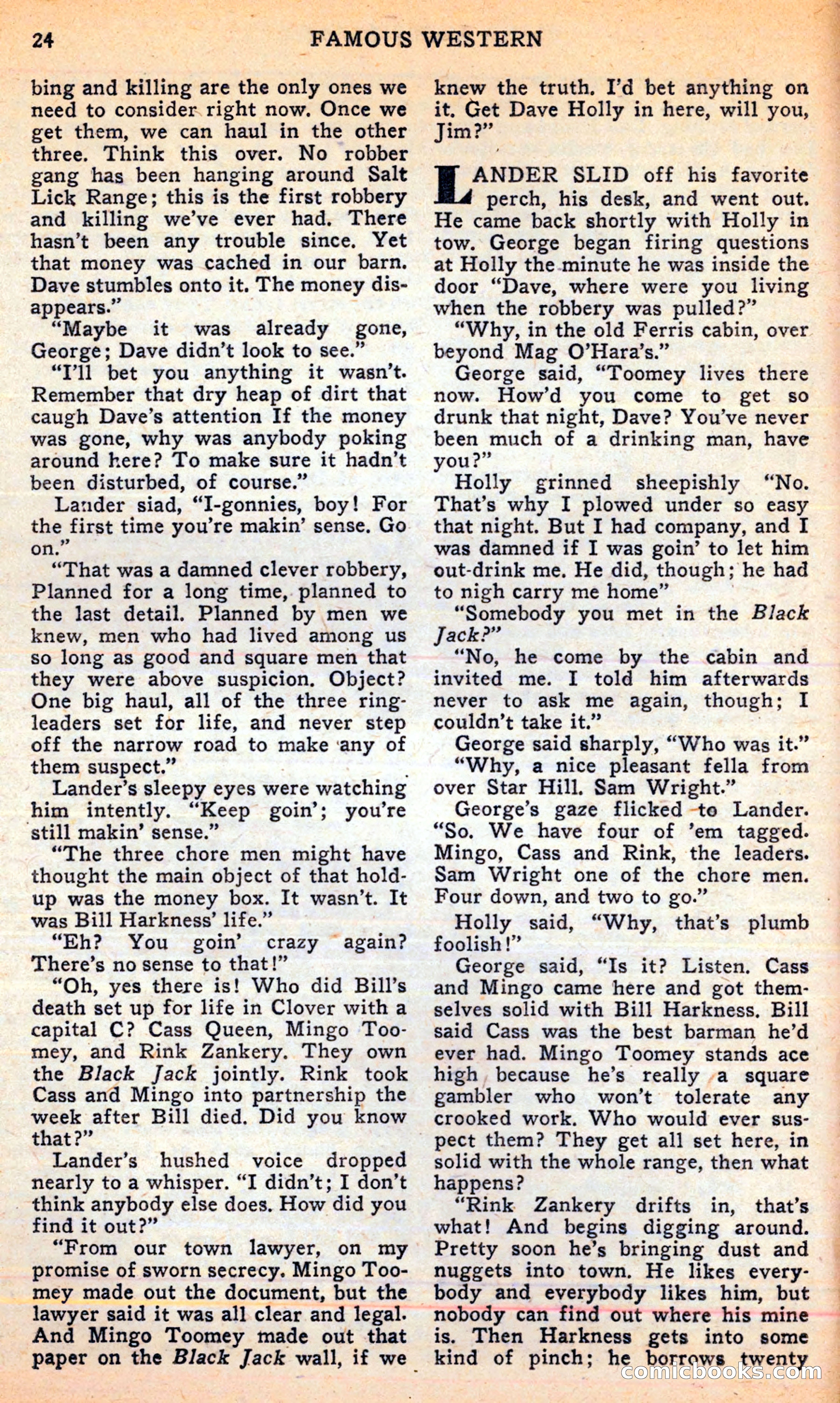 Famous Western, June 1949 — page 24 of 100