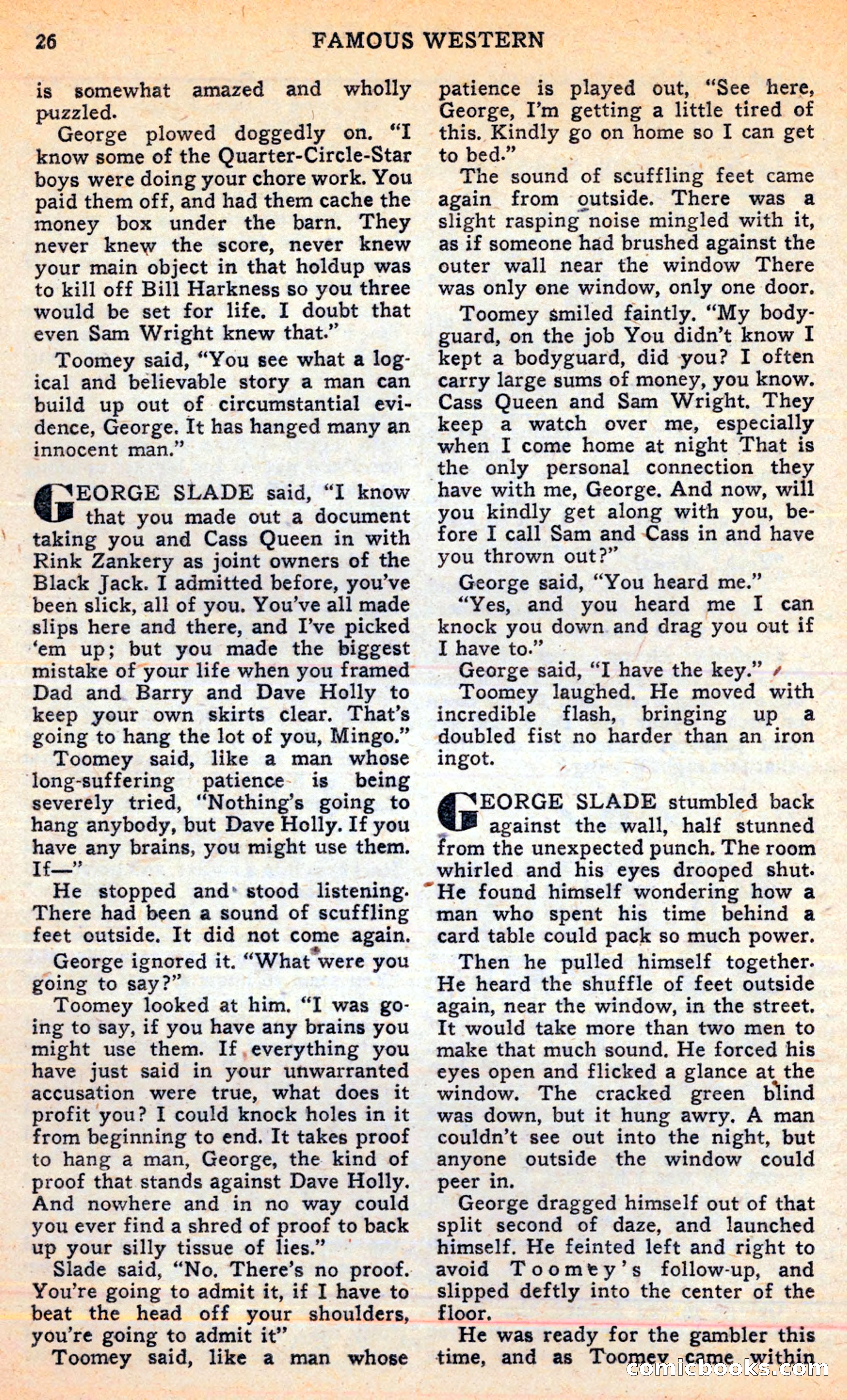 Famous Western, June 1949 — page 26 of 100