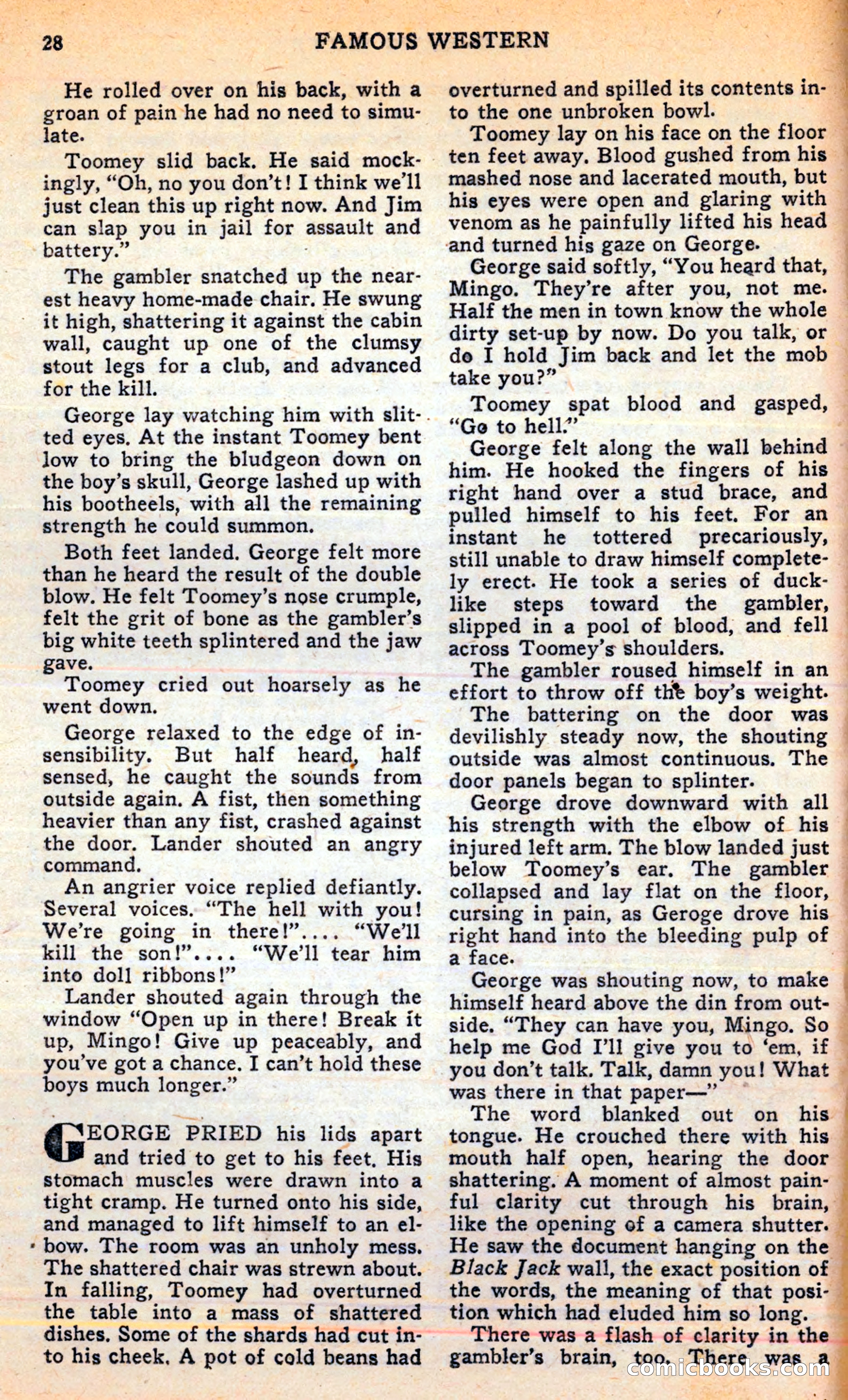 Famous Western, June 1949 — page 28 of 100