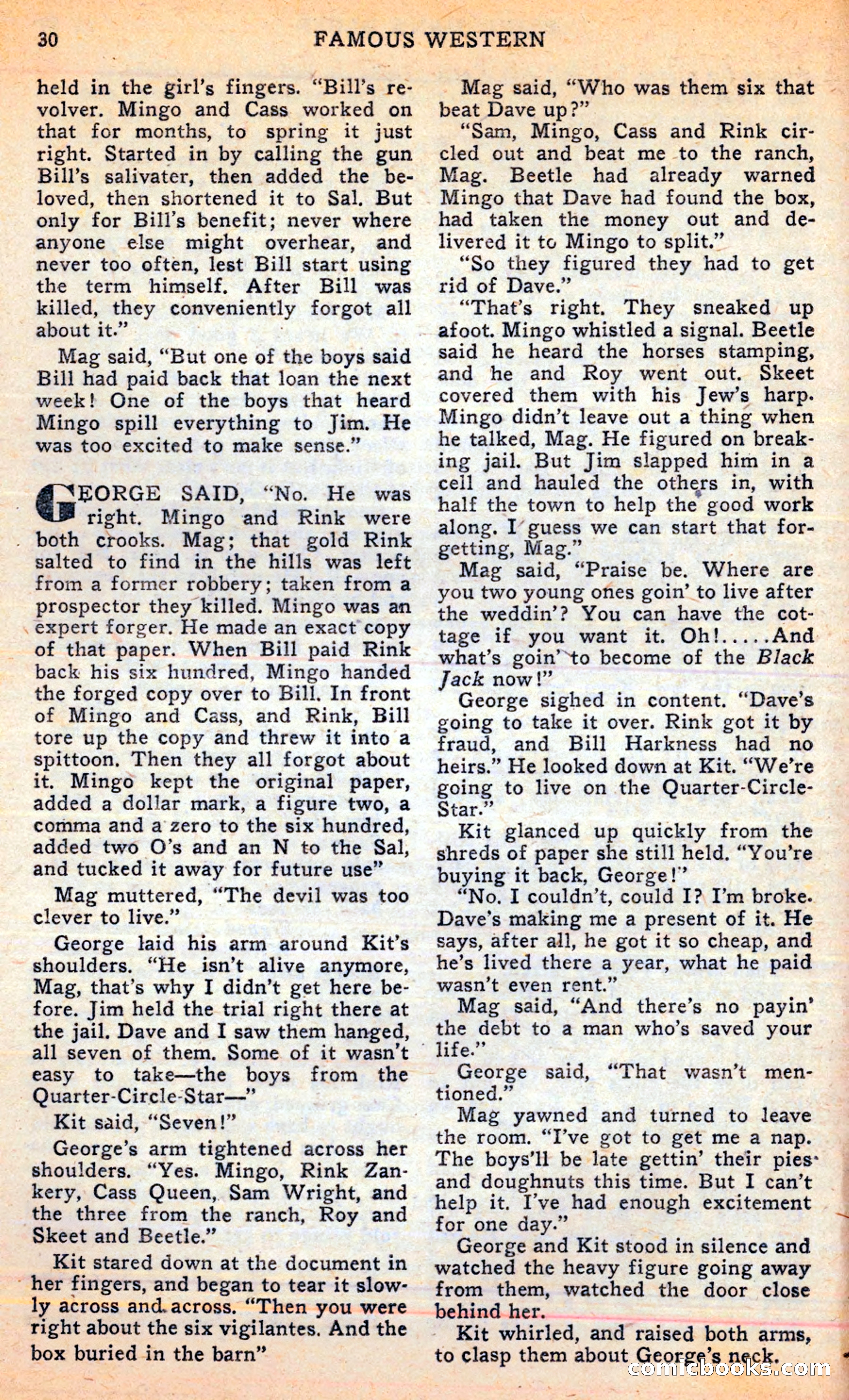 Famous Western, June 1949 — page 30 of 100
