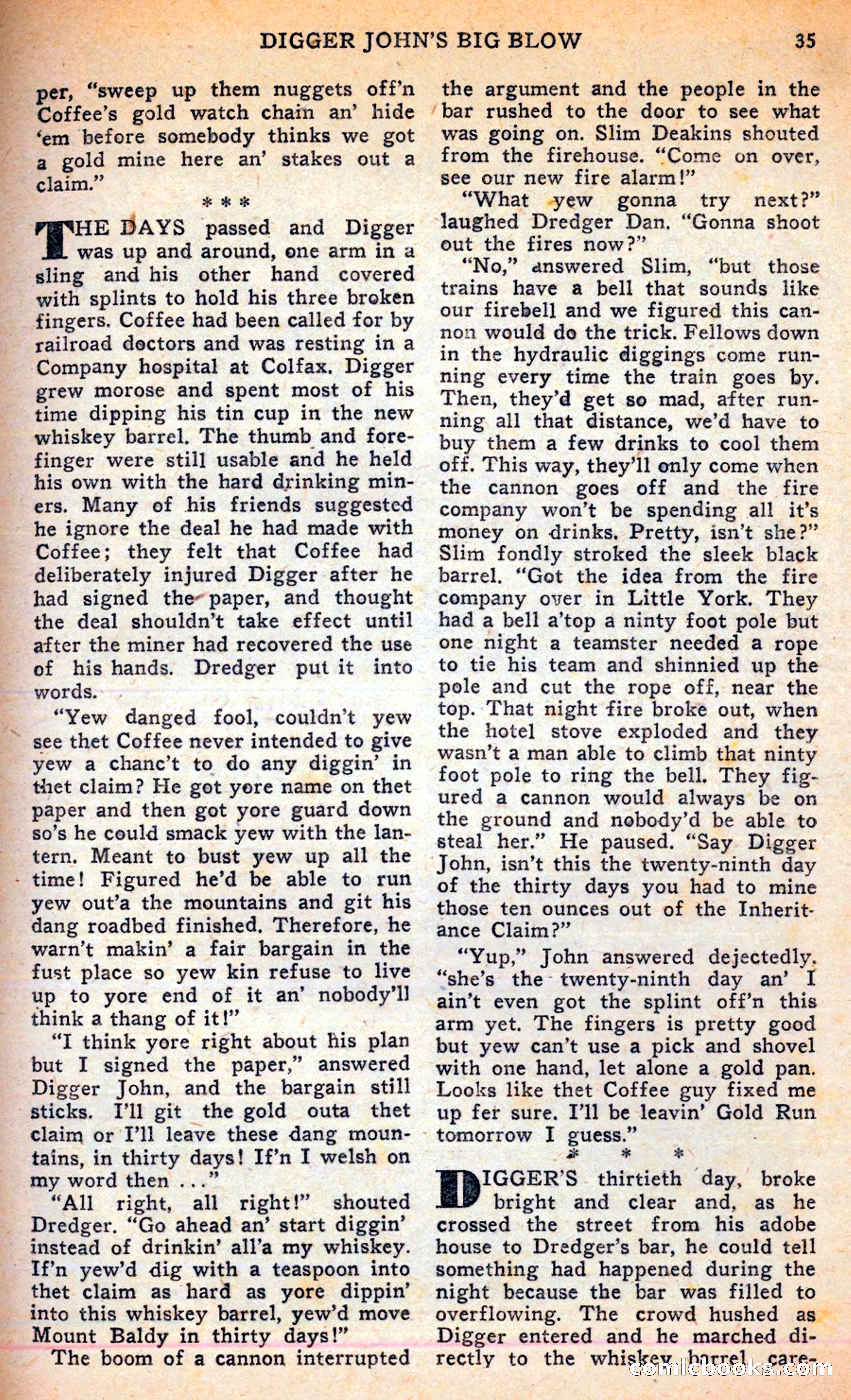 Famous Western, June 1949 — page 35 of 100