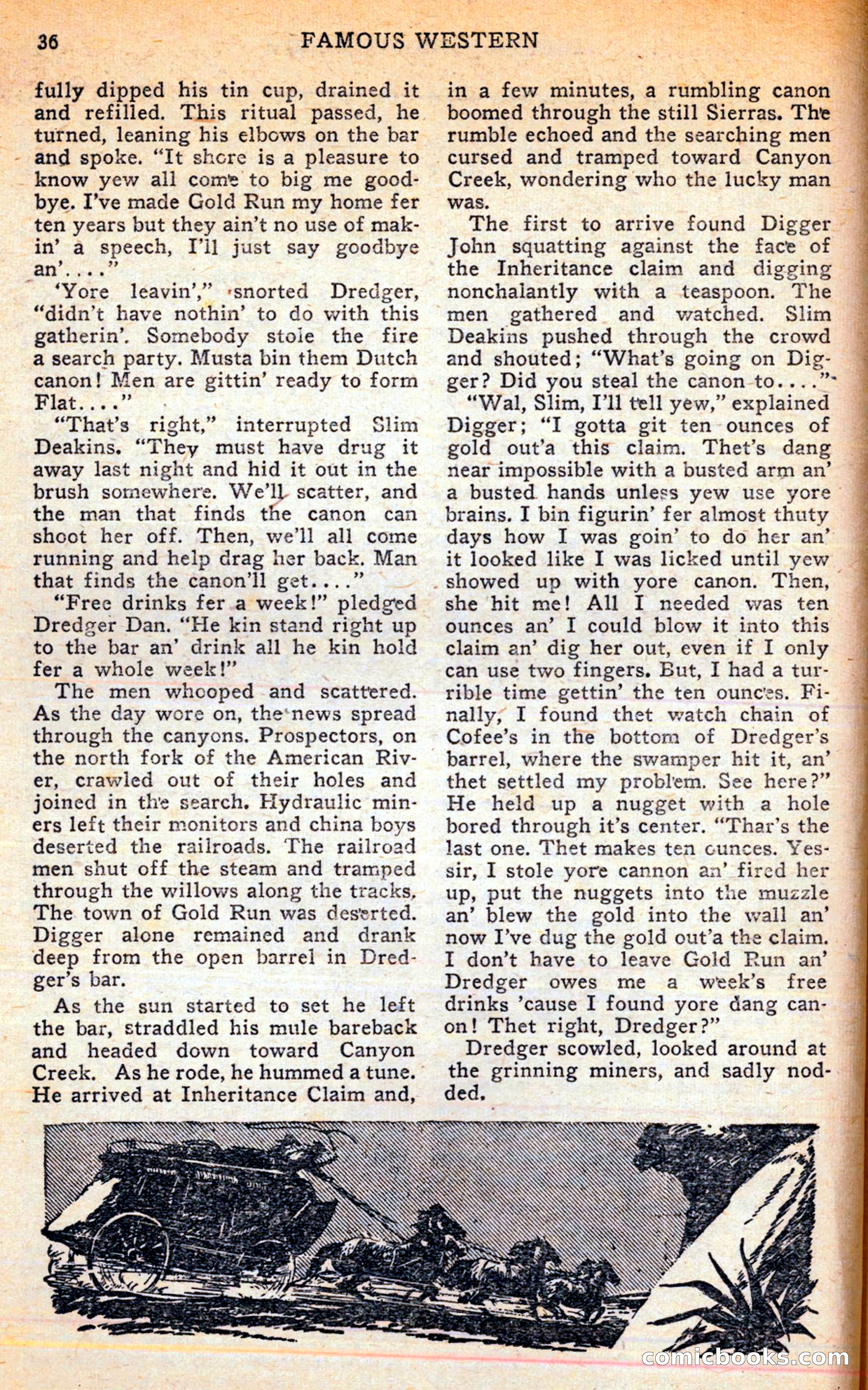 Famous Western, June 1949 — page 36 of 100