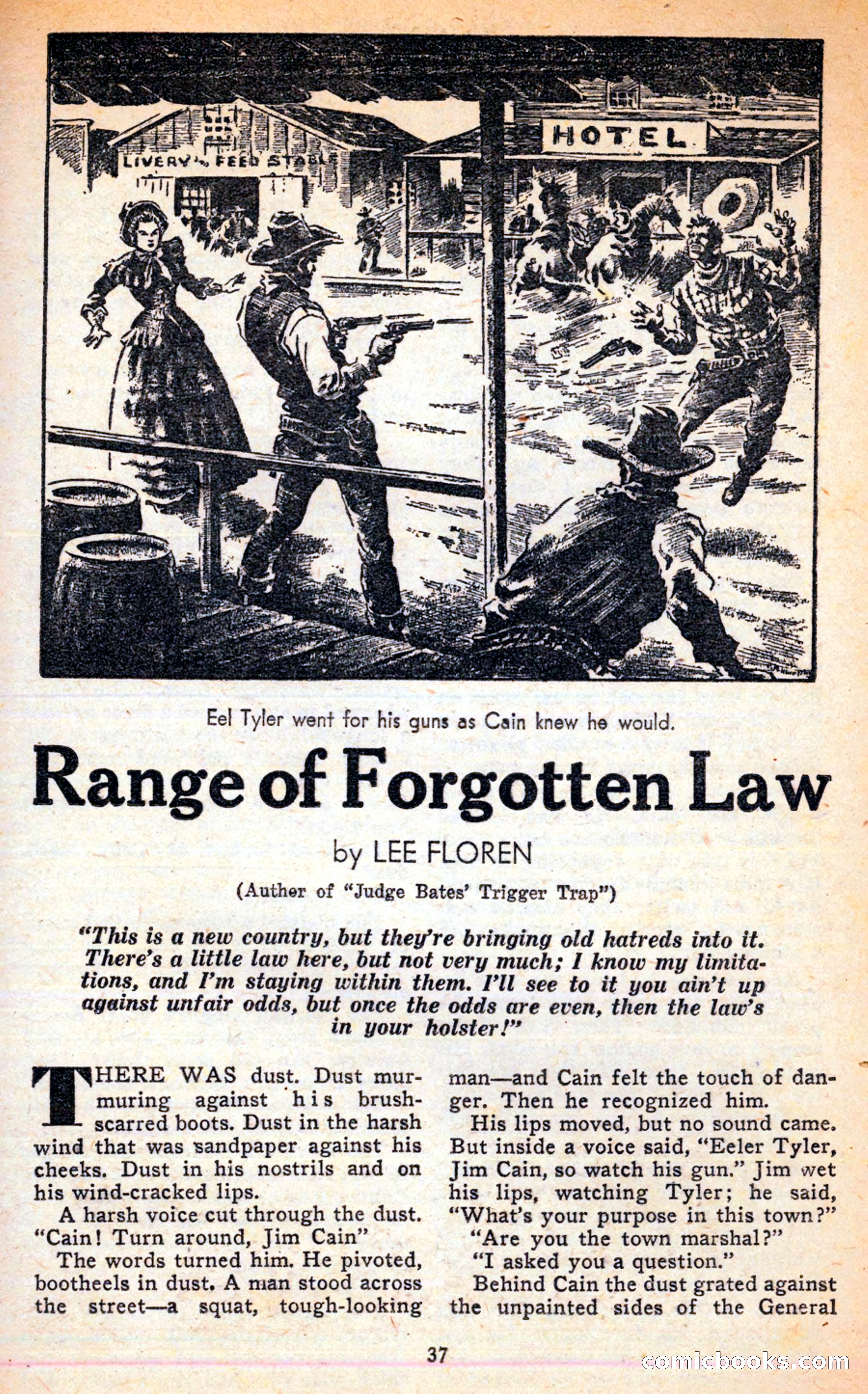 Famous Western, June 1949 — page 37 of 100