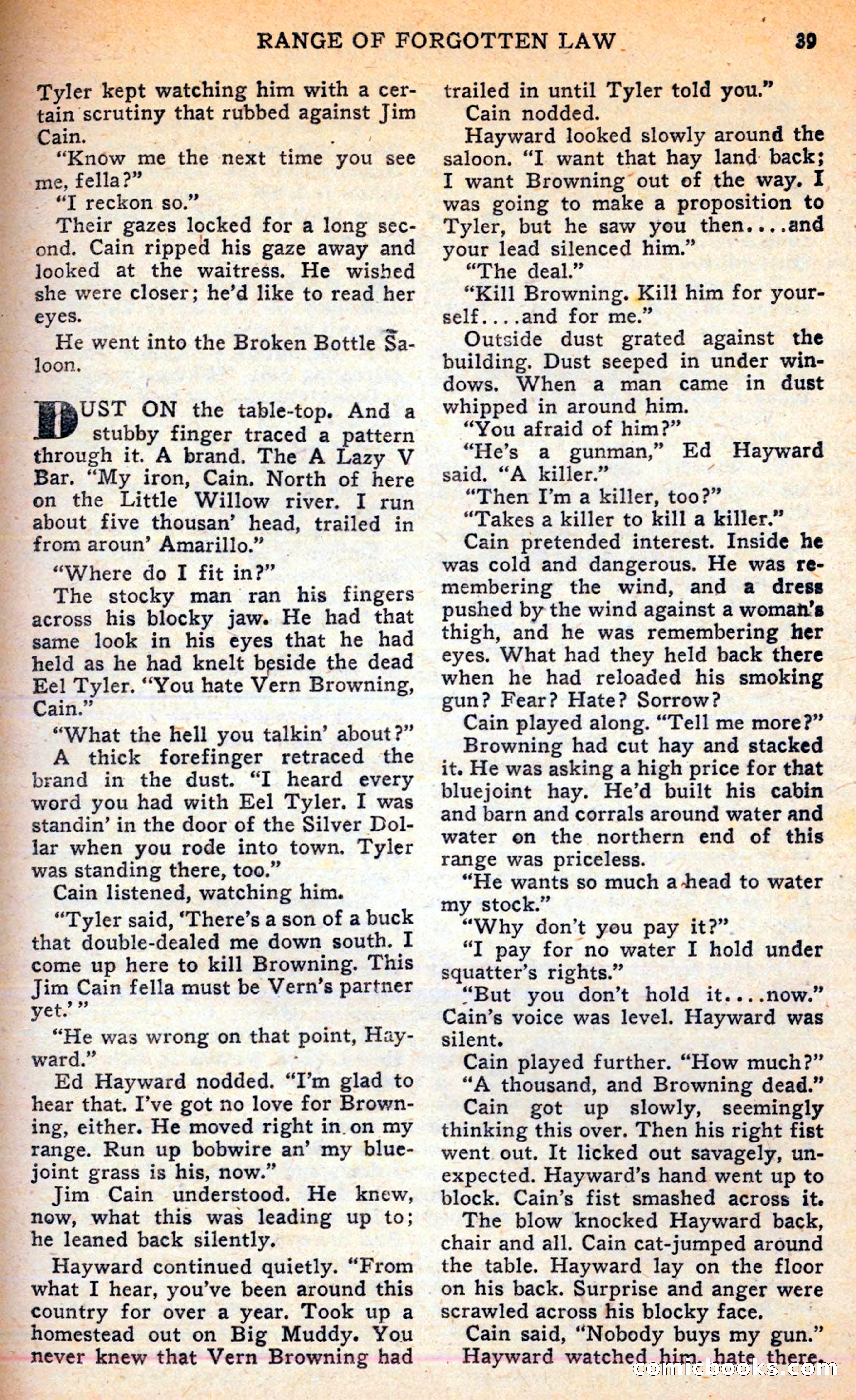 Famous Western, June 1949 — page 39 of 100