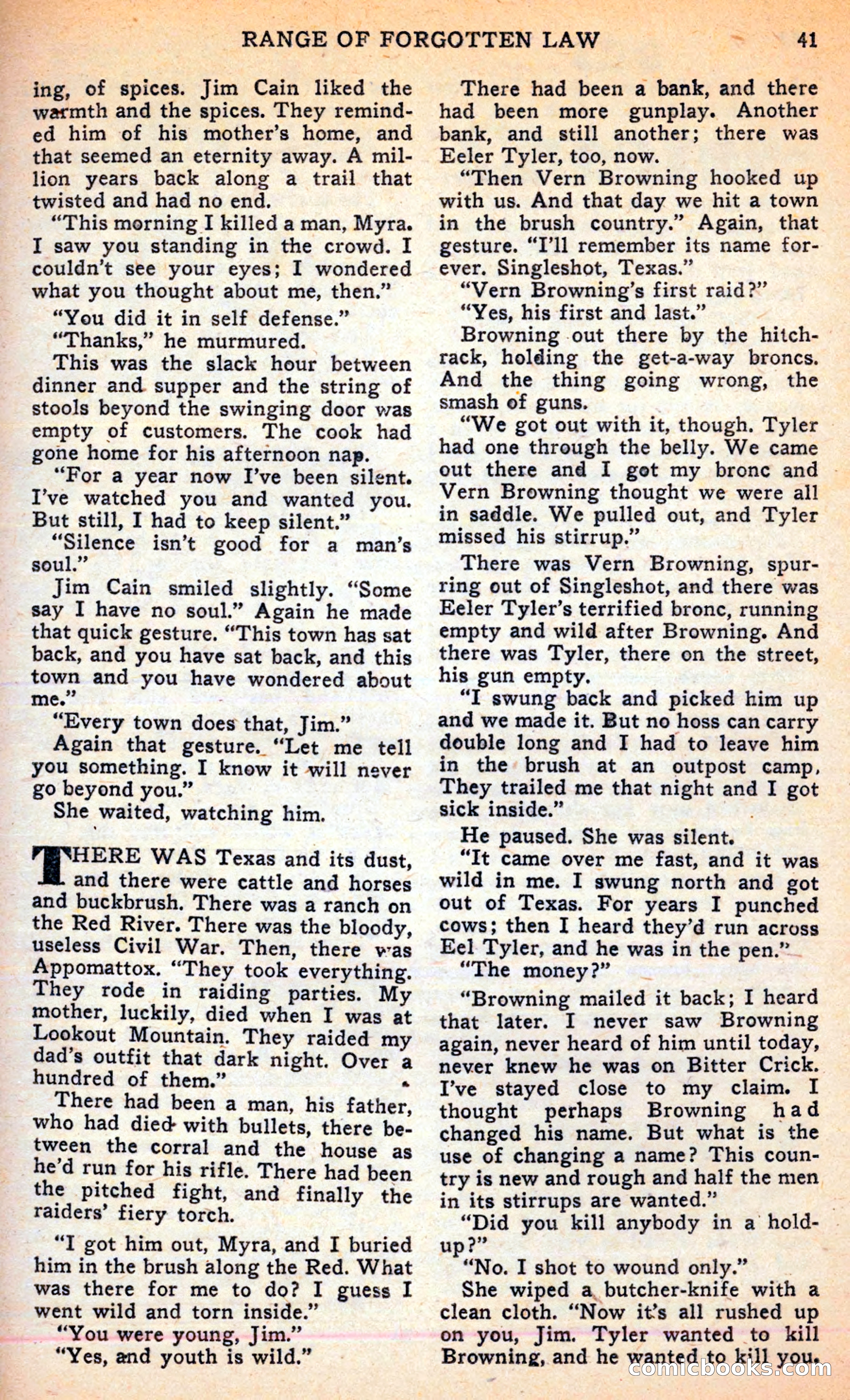Famous Western, June 1949 — page 41 of 100