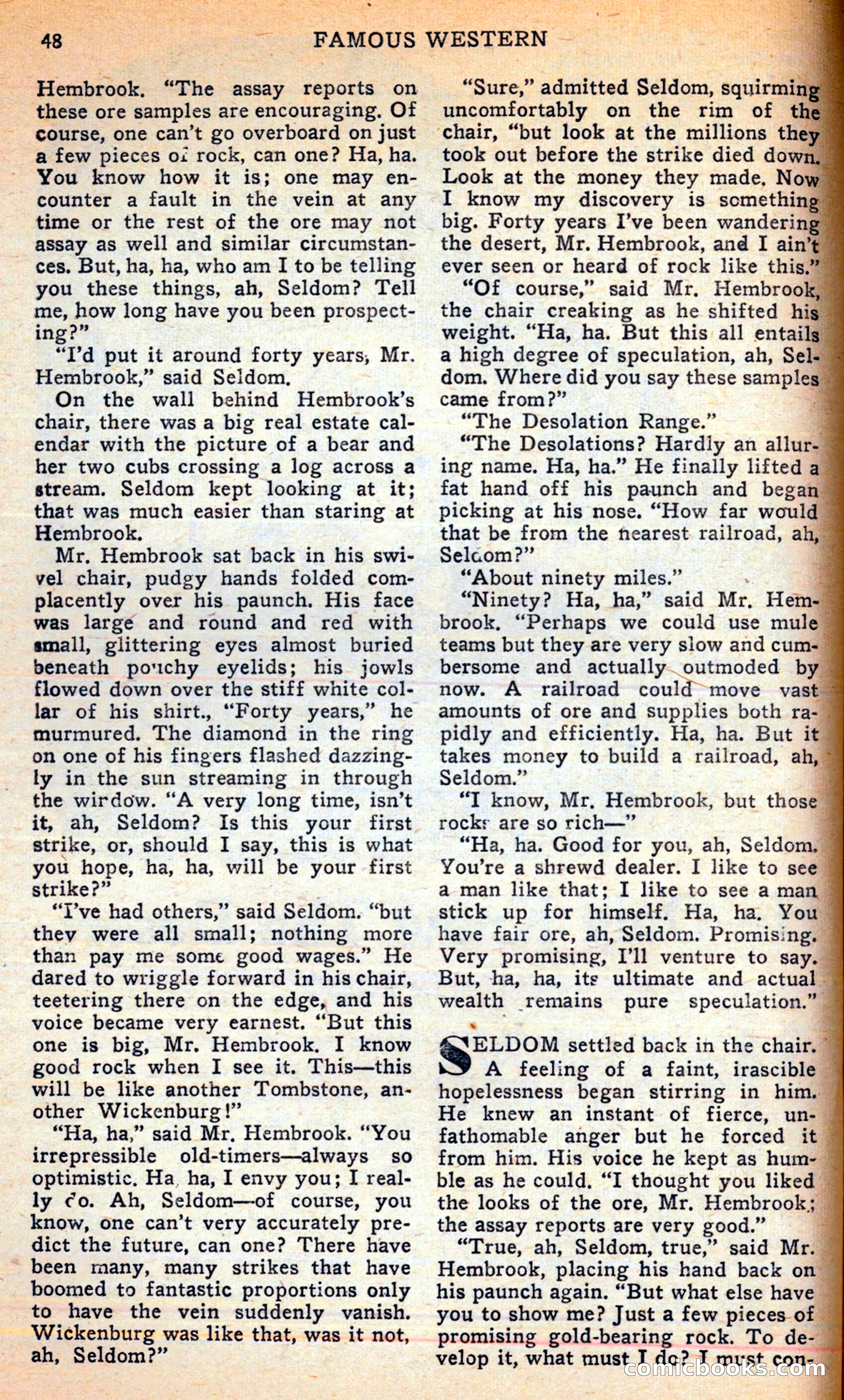 Famous Western, June 1949 — page 48 of 100