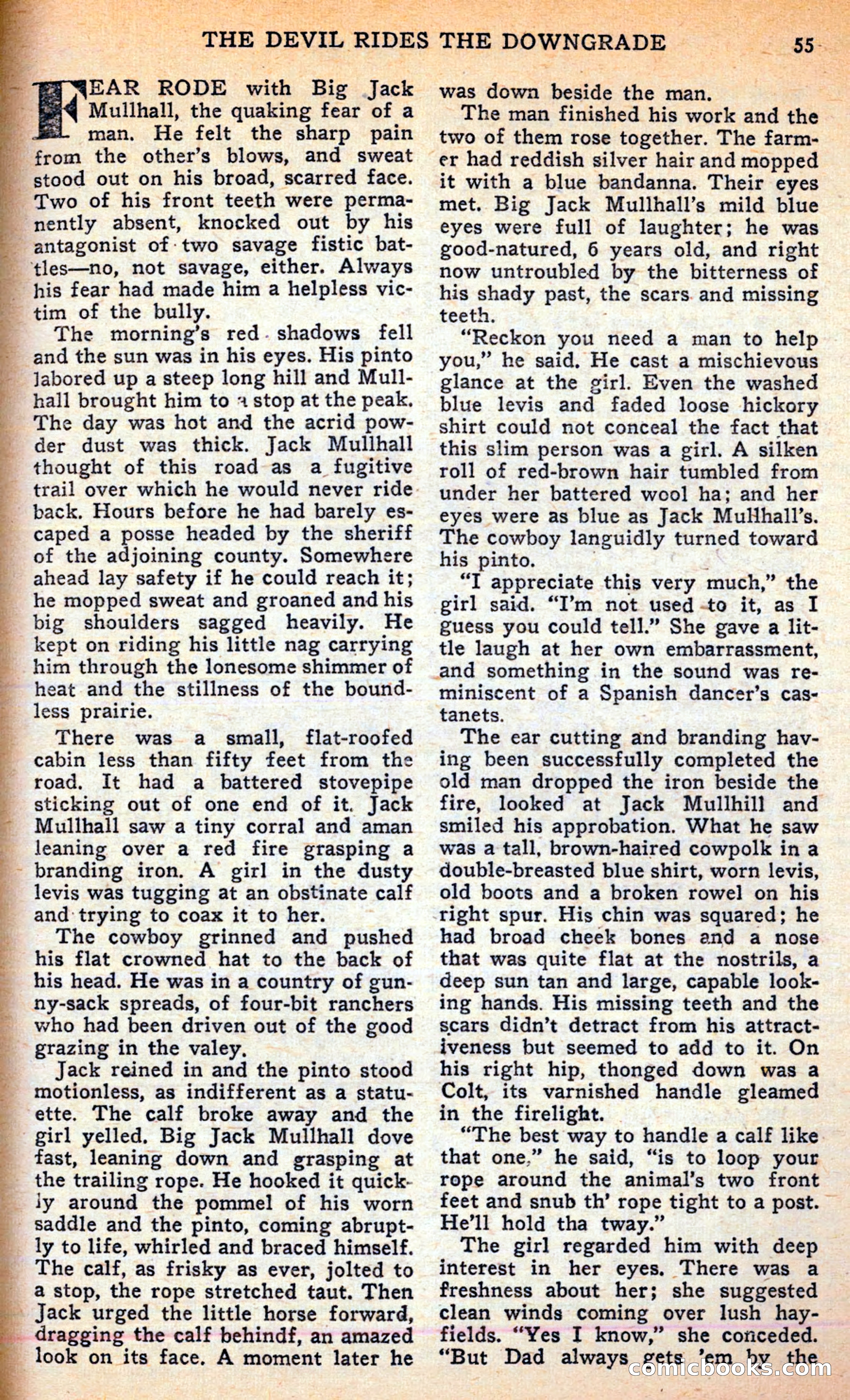 Famous Western, June 1949 — page 55 of 100