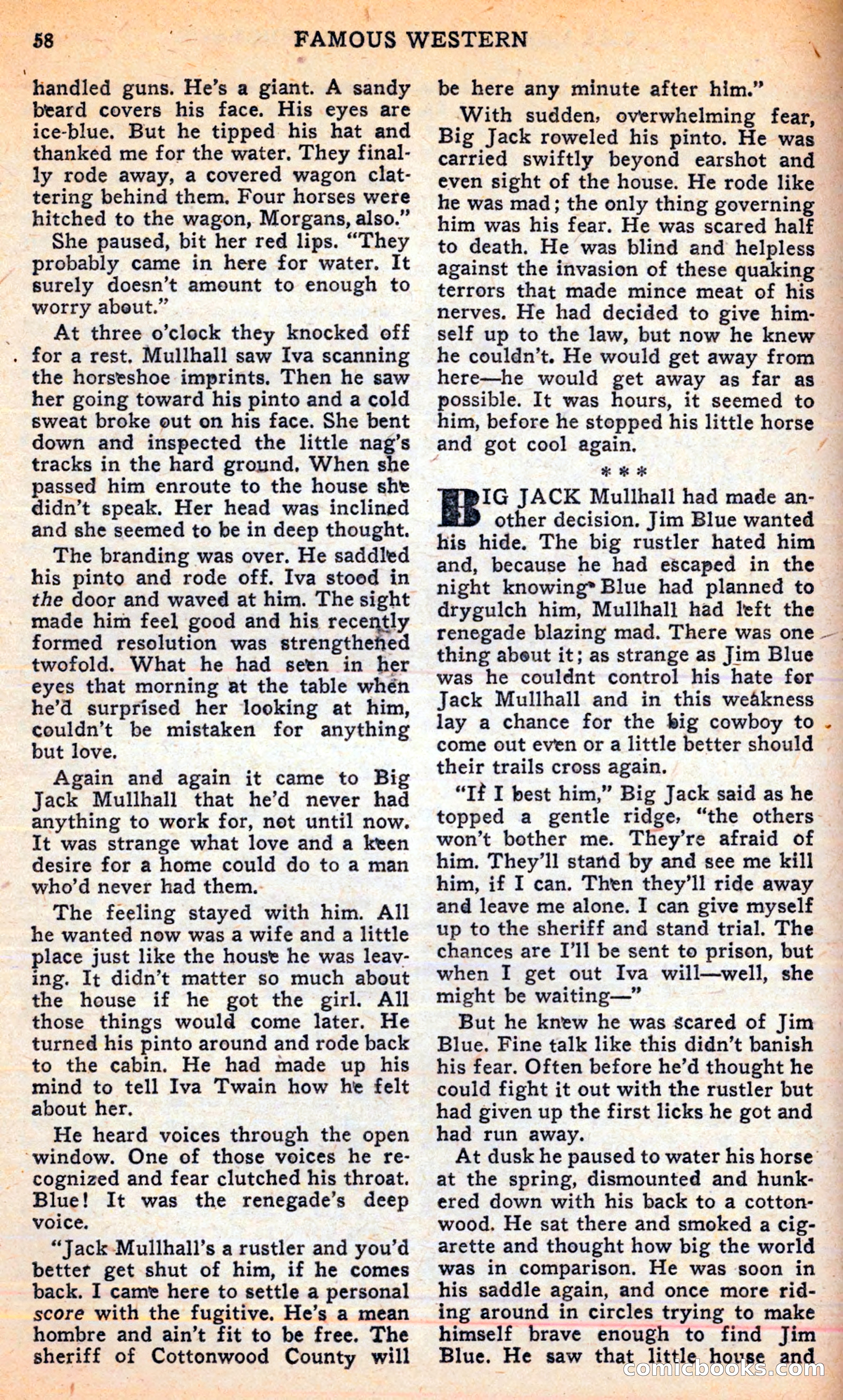 Famous Western, June 1949 — page 58 of 100