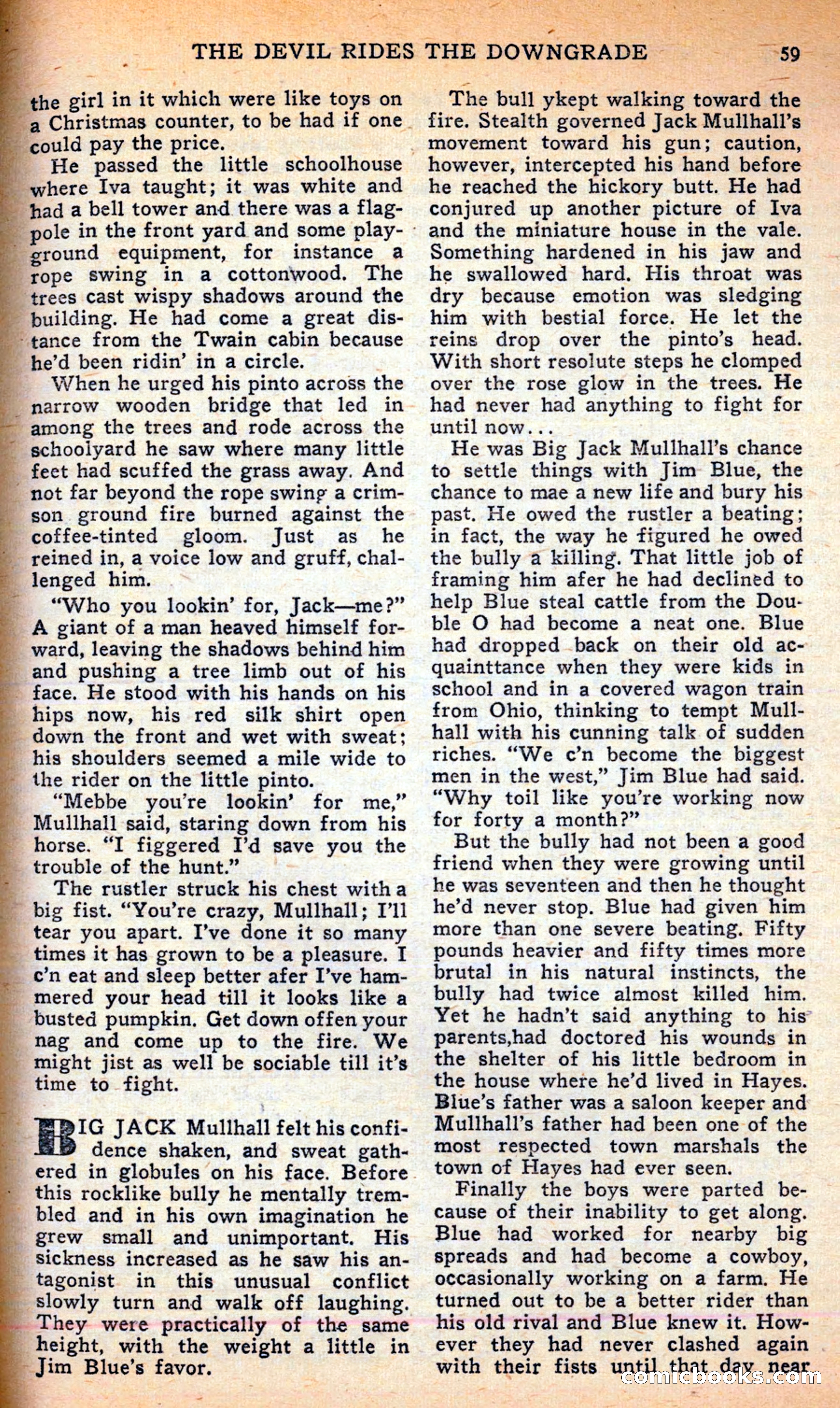 Famous Western, June 1949 — page 59 of 100